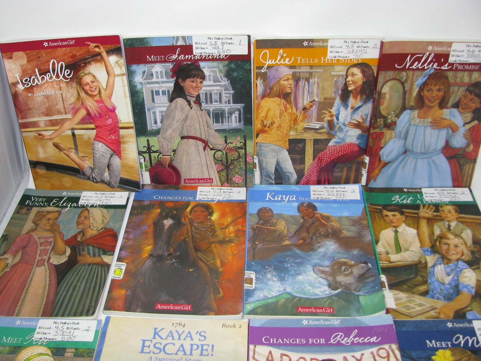 American Girl Book Lot Of 17 Mixed See Pictures varied condition classroom