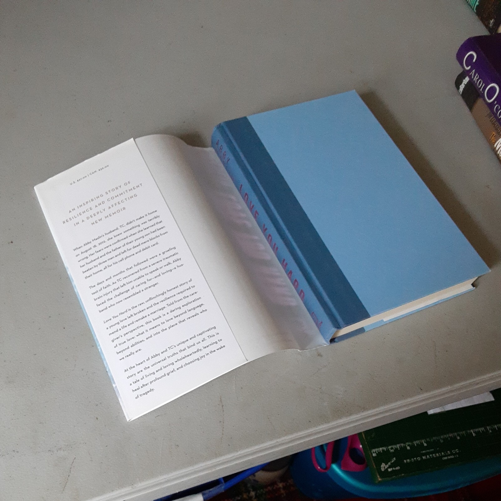 SIGNED Love You Hard: A Memoir of Marriage, Brain Injury…Abby Maslin (HC 2019)