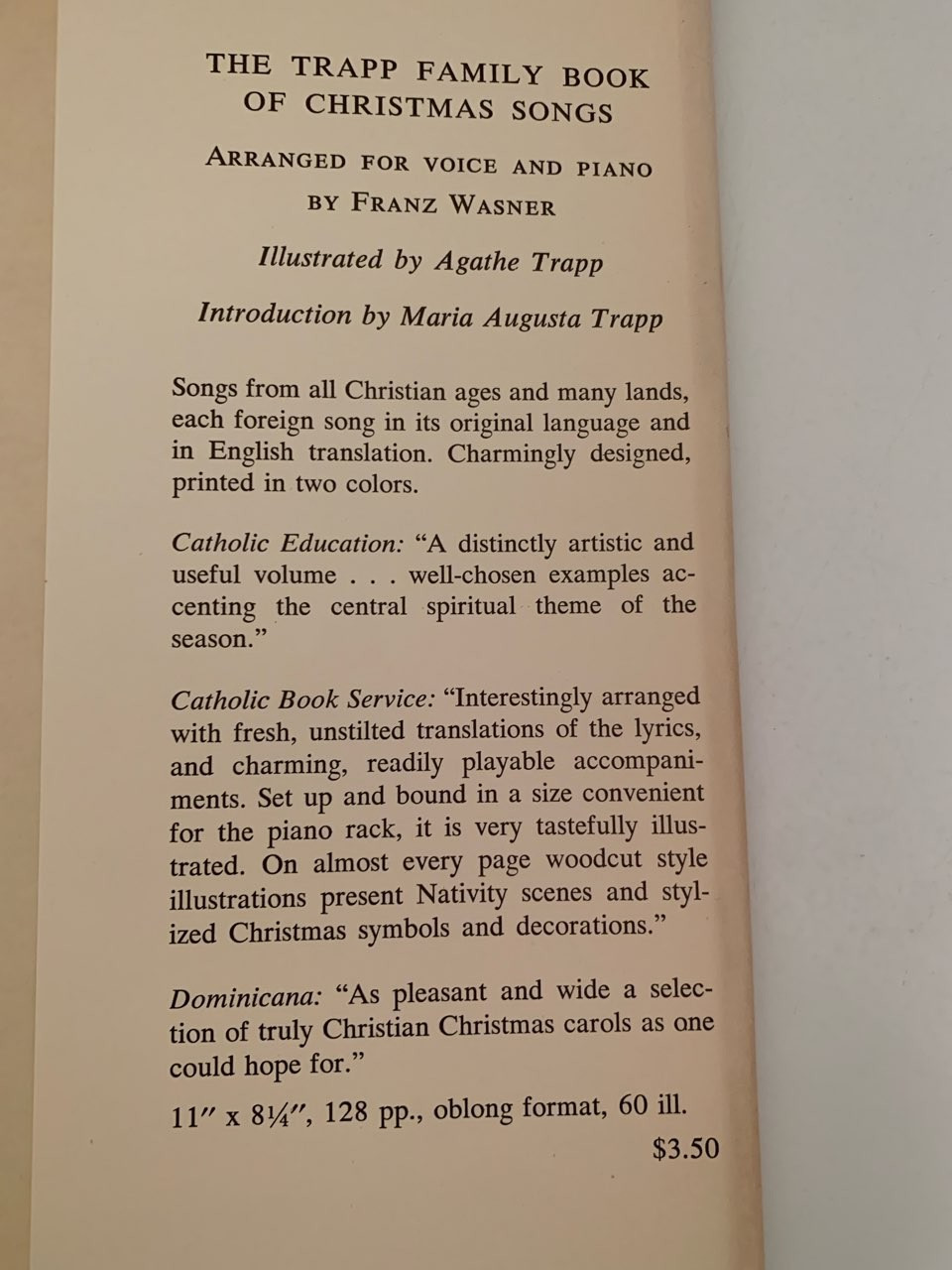 AROUND THE YEAR WITH THE TRAPP FAMILY MARIA VON TRAPP 1ST EDTION 1955 CHRISTIAN