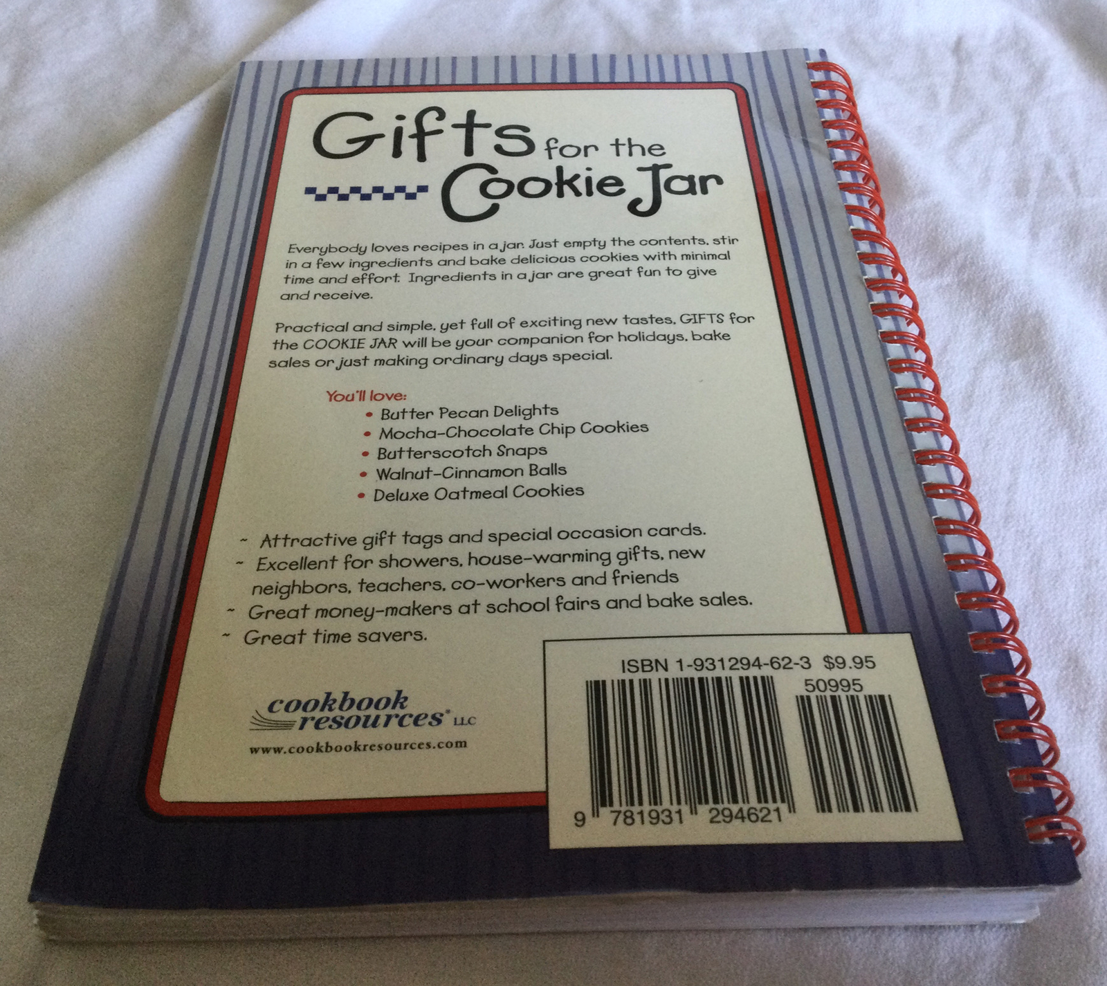 2 Spiral-bound Books: Gifts From a Jar Cookies Muffins Gifts for the Cookie Jar