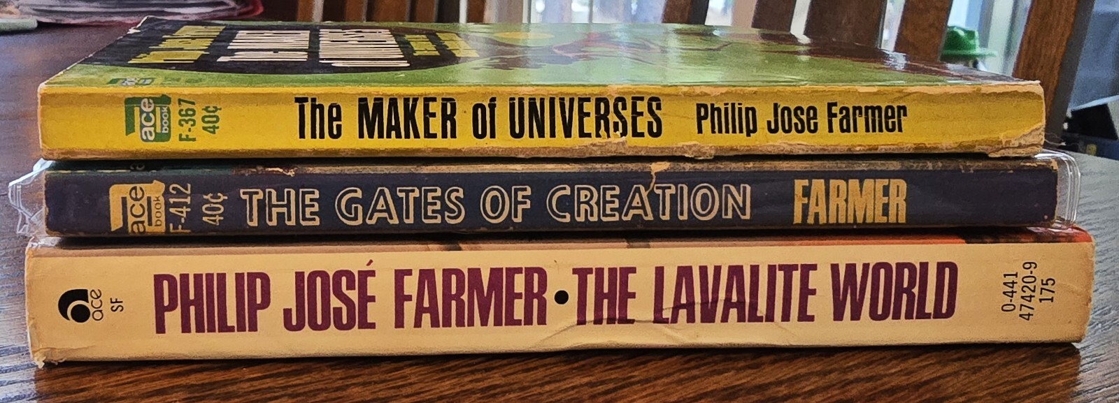 Philip Jose Farmer Paperback 3 book World Of Tiers Series lot ~ALL 1st Print PBO