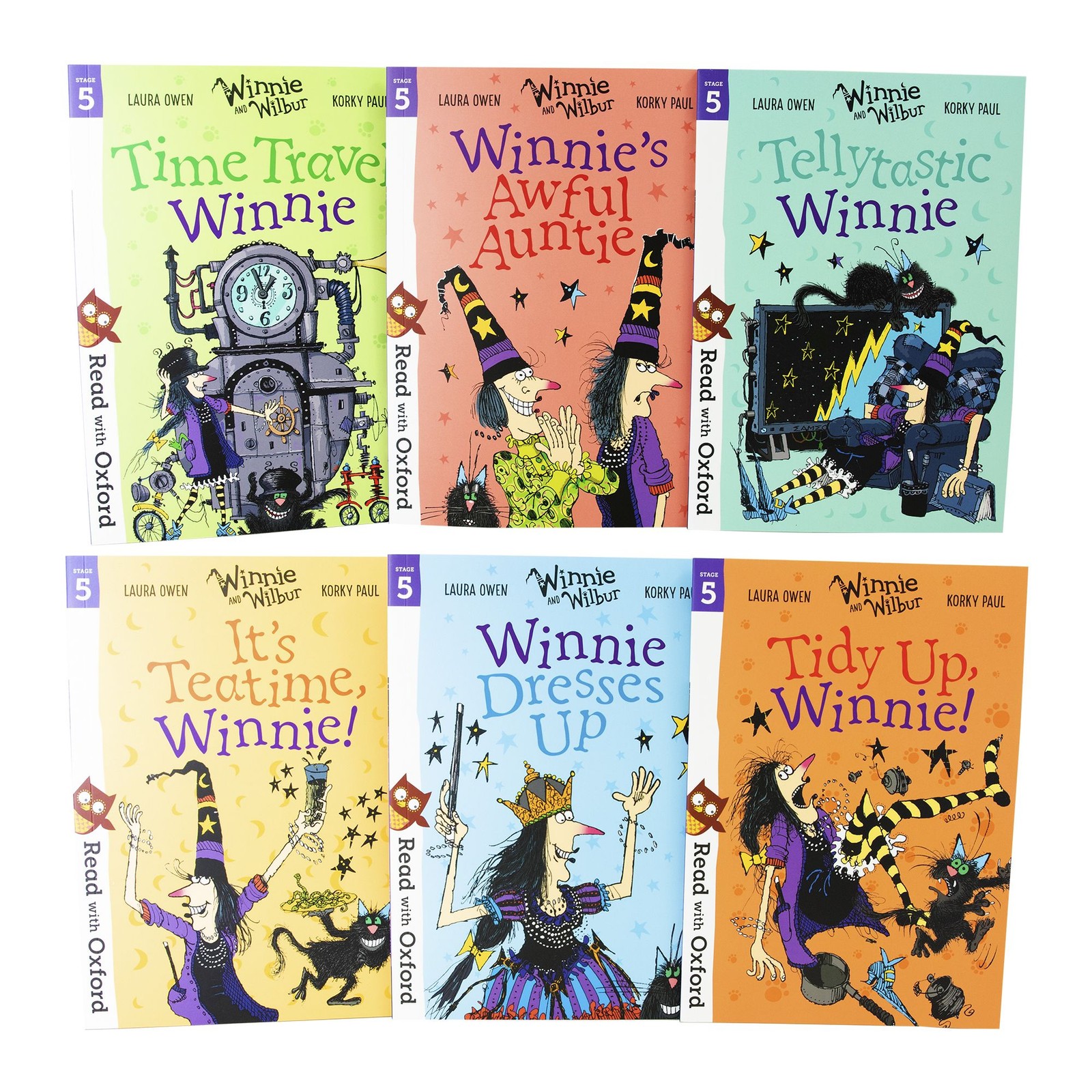 Read With Oxford: Winnie and Wilbur 6 Book Set – Ages 7-9 – Level Stage 5