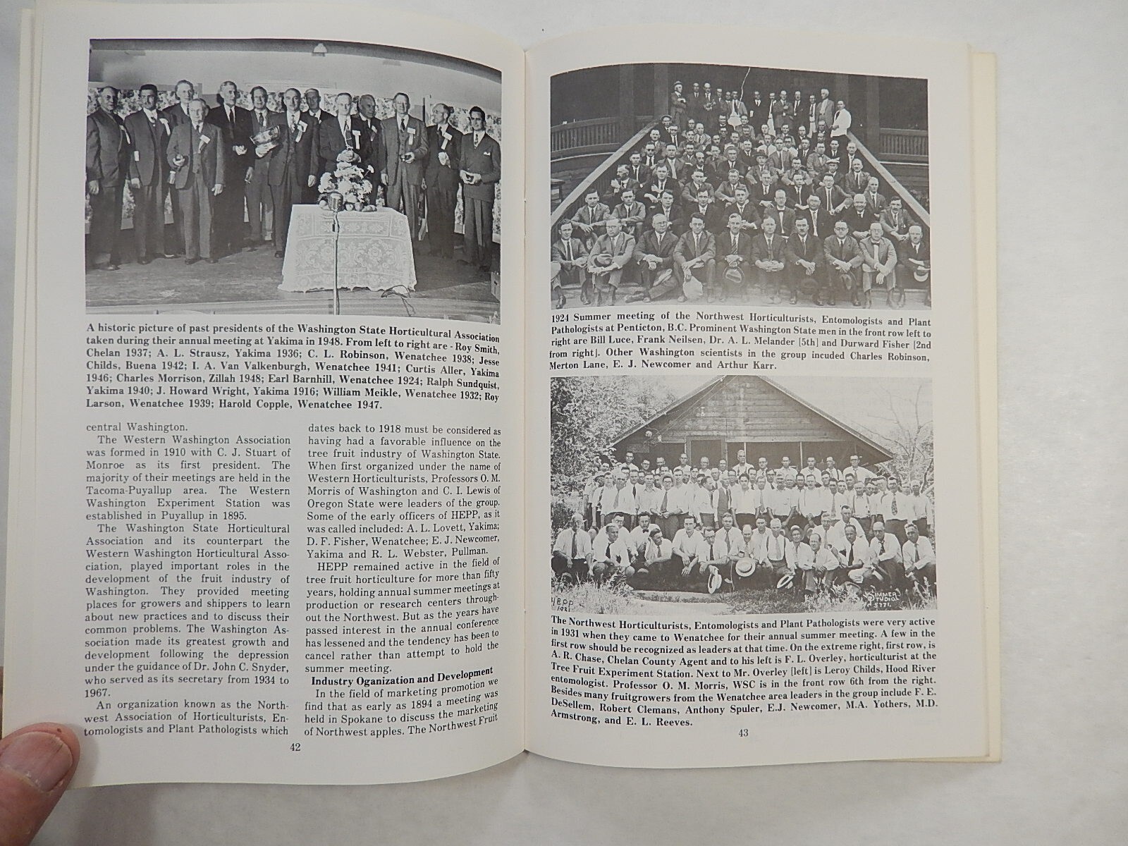Washington State Fruit Industry…A Brief History by W.A. Luce, cir 1968, SIGNED