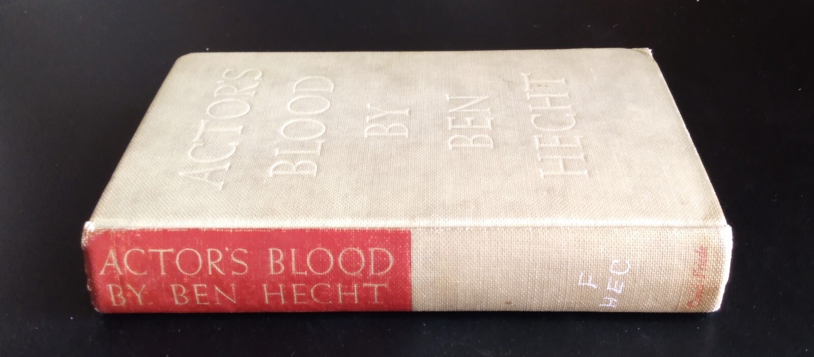 ACTOR’S BLOOD – Ben Hecht (Hard Cover) 1936 Covici Friede Publishers