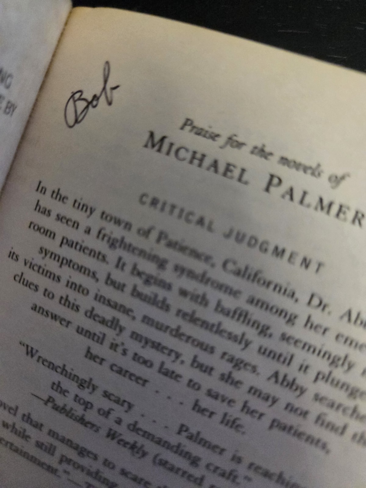 Michael Palmer 8 Book Lot Medical Mystery Thriller Suspense. HC & PB
