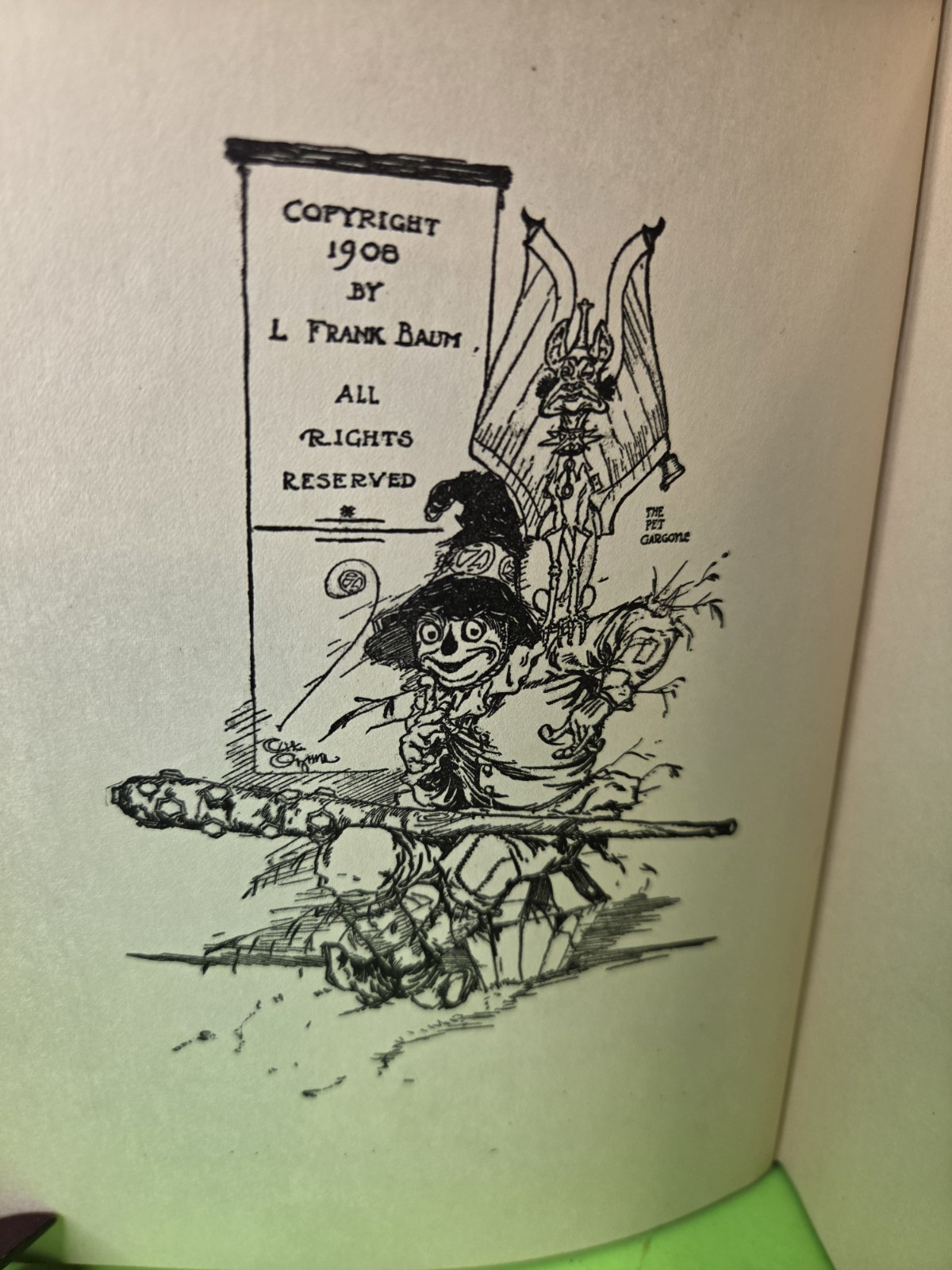 DOROTHY AND THE WIZARD IN OZ by L. FRANK BAUM – HARDCOVER Vintage