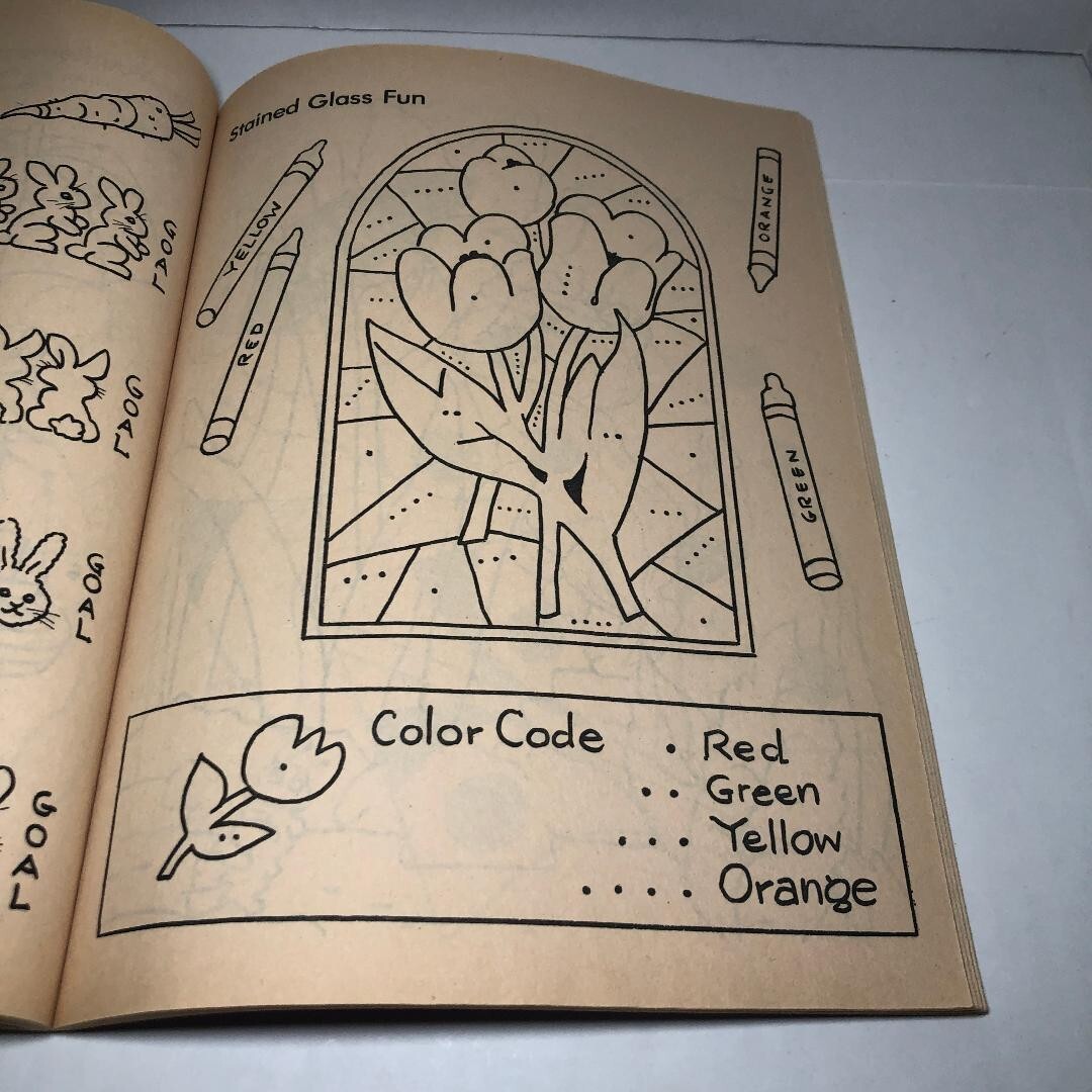 Vintage 1986 Golden Color / Activity Book So Much Fun Easter Coloring Book