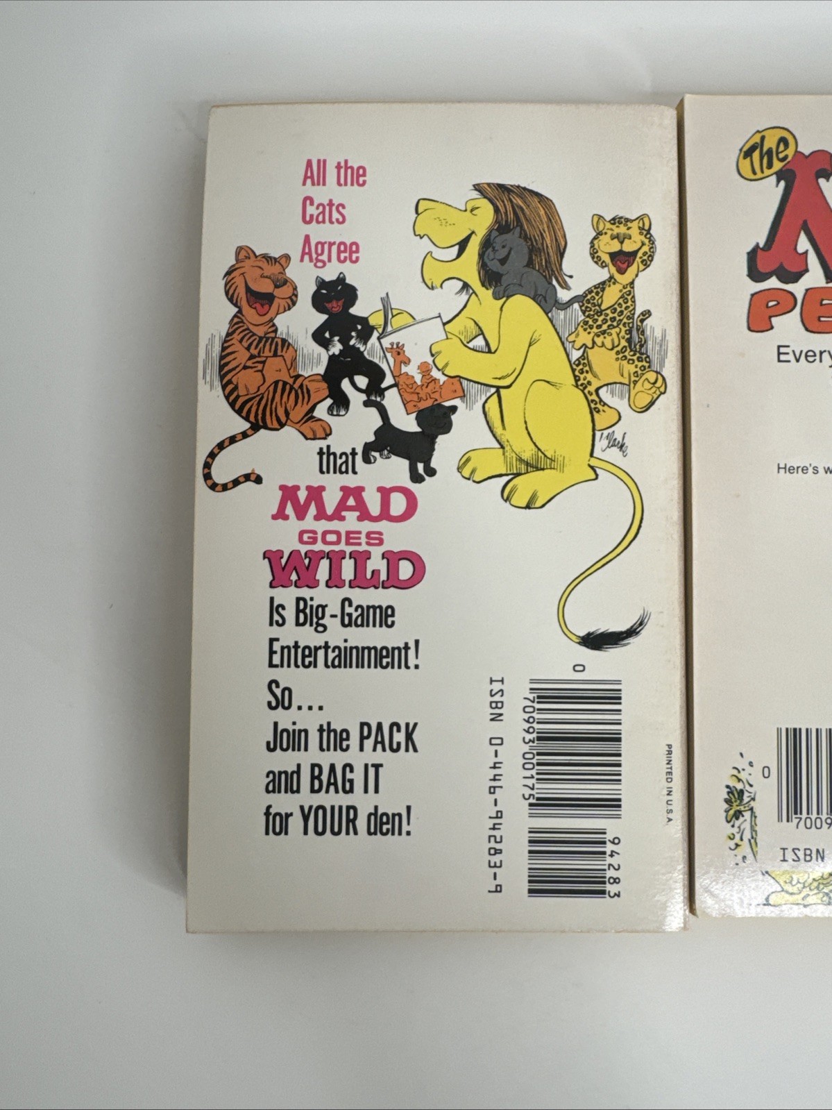 Mad Magazine Books: 1st printng Mad Goes Wild / Mad Pet Book – Lot Of 2