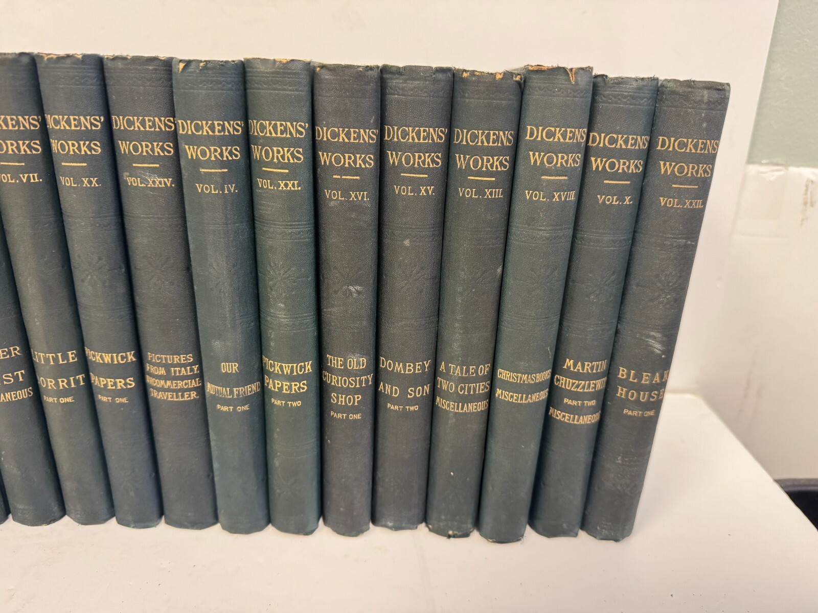 Antique 1890’s The Works Of Charles Dickens Peter Fenelon Collier x26 LOT VG++