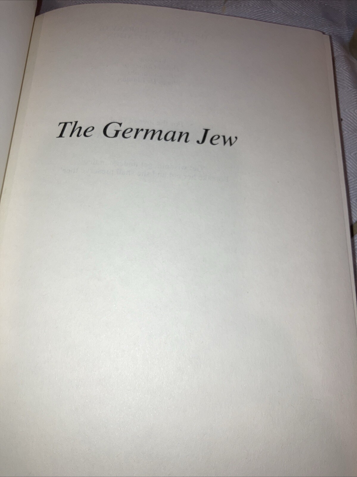 The German Jew Synthesis of Judaism & Western Civilization H I Bach 1984 HCDJ