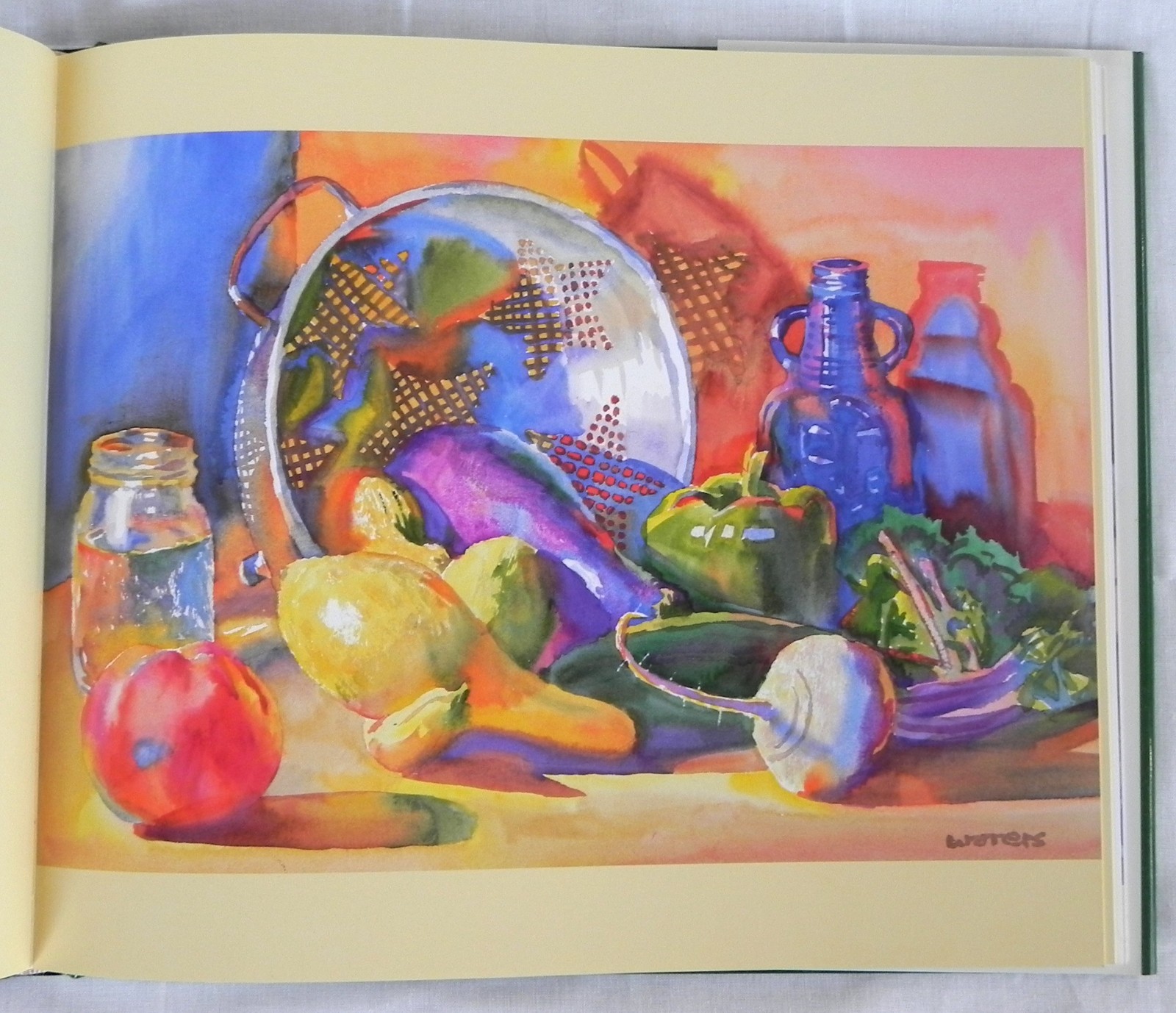 “A Southern Palate” Cookbook, Robert St. John (Signed) + Wyatt Waters, 2002 Exc.