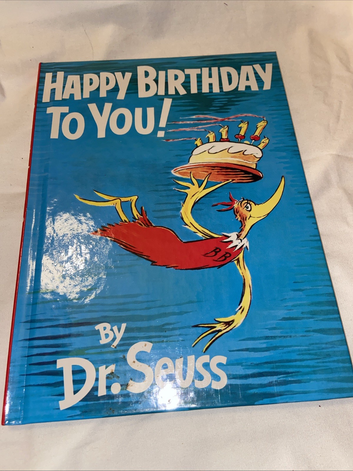 1987 Dr. Seuss Happy Birthday To You! Vintage Hardcover Book Retro Illustration