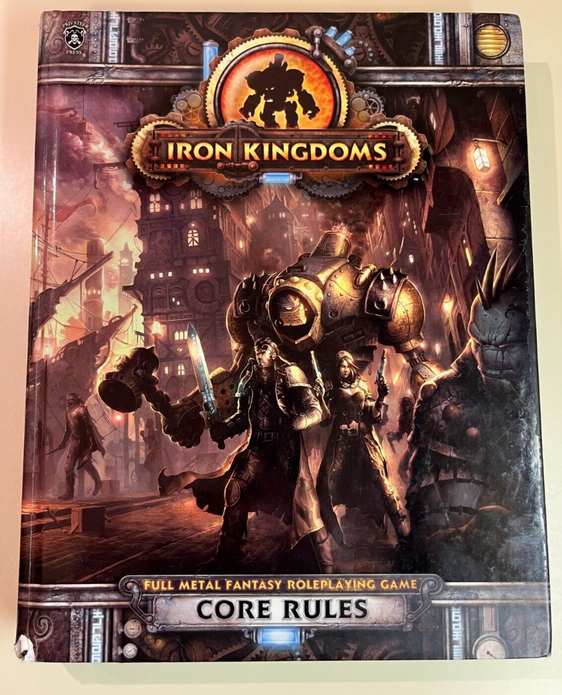 Iron Kingdoms Core Rules Full Metal Fantasy RPG Privateer Press 2nd Printing HC