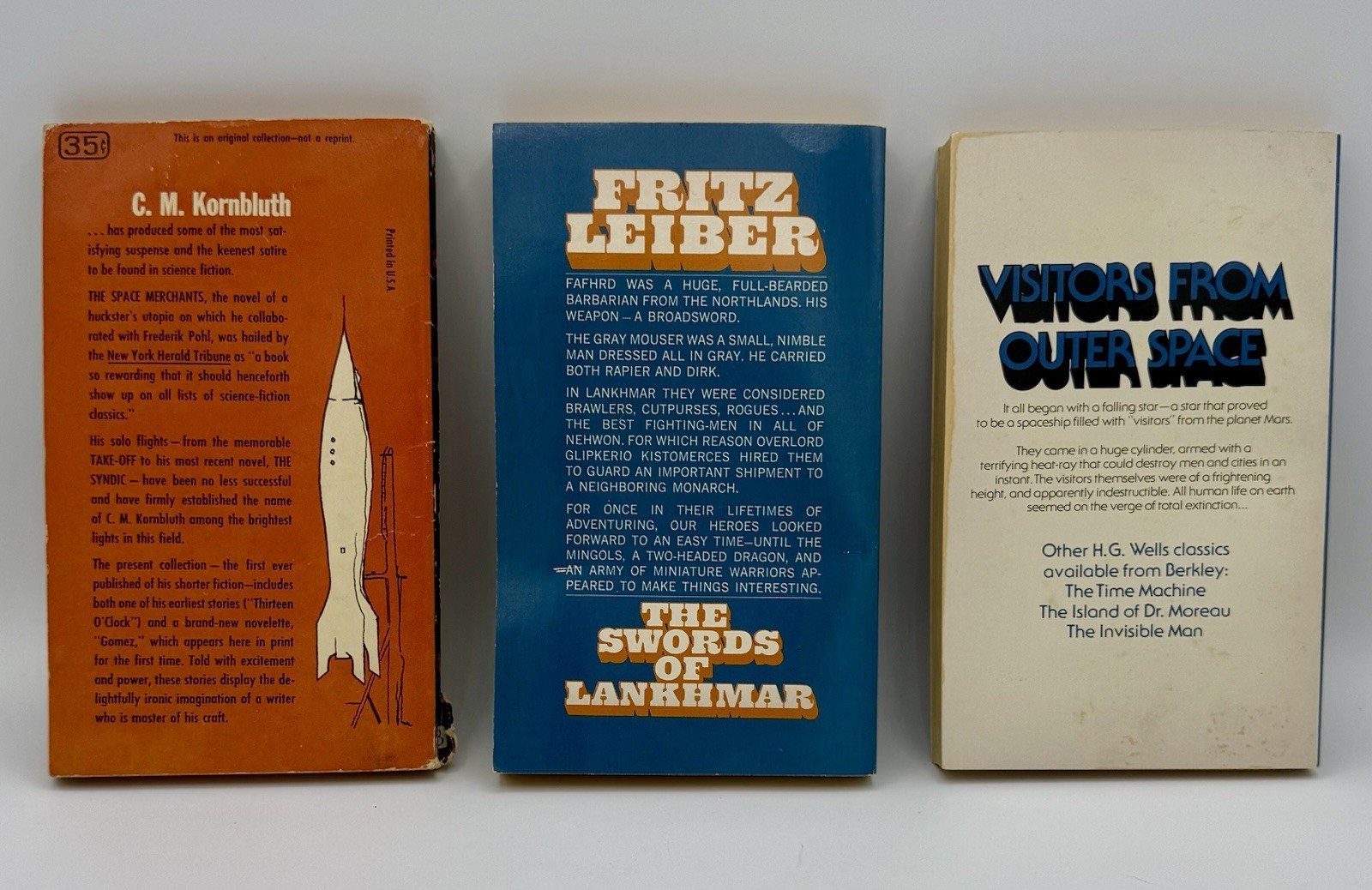 Lot of 11 Vintage Sci Fi Fantasy Paperback Books H.G. Wells Isaac Asimov 60s 70s