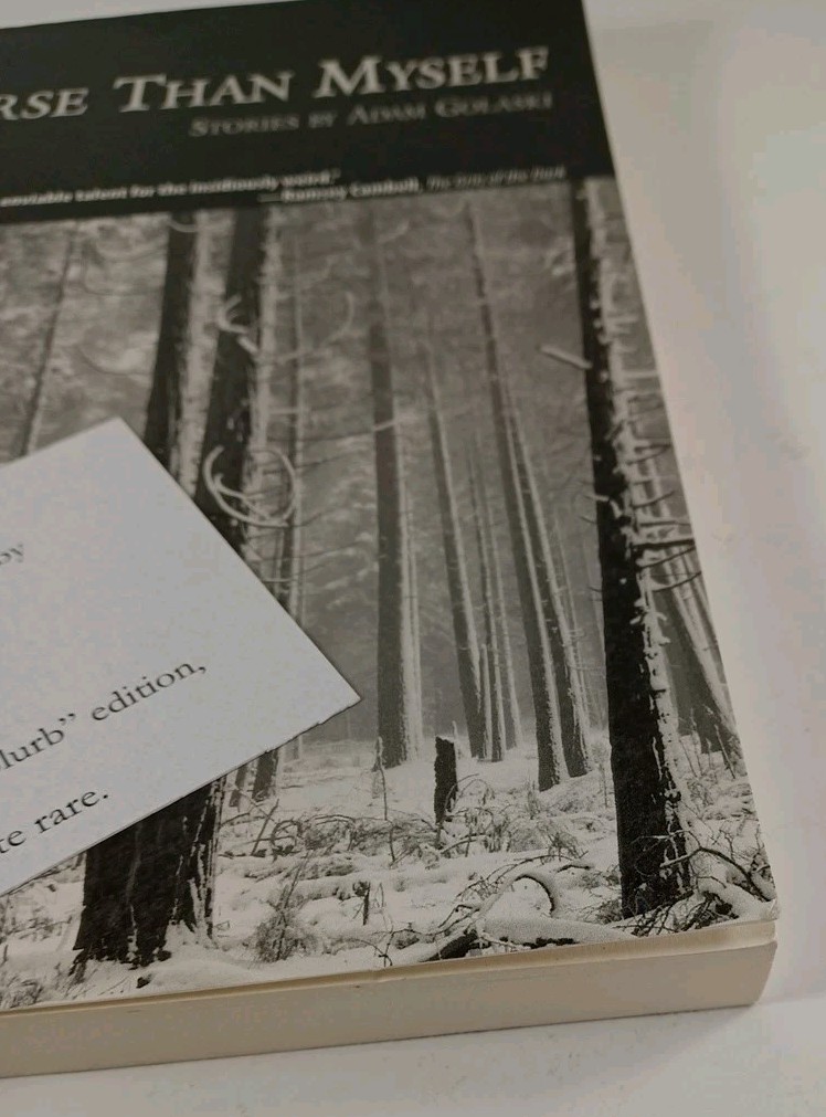 Worse Than Myself by Adam Golaski (2008, Paperback) “Cambell blurb” edition