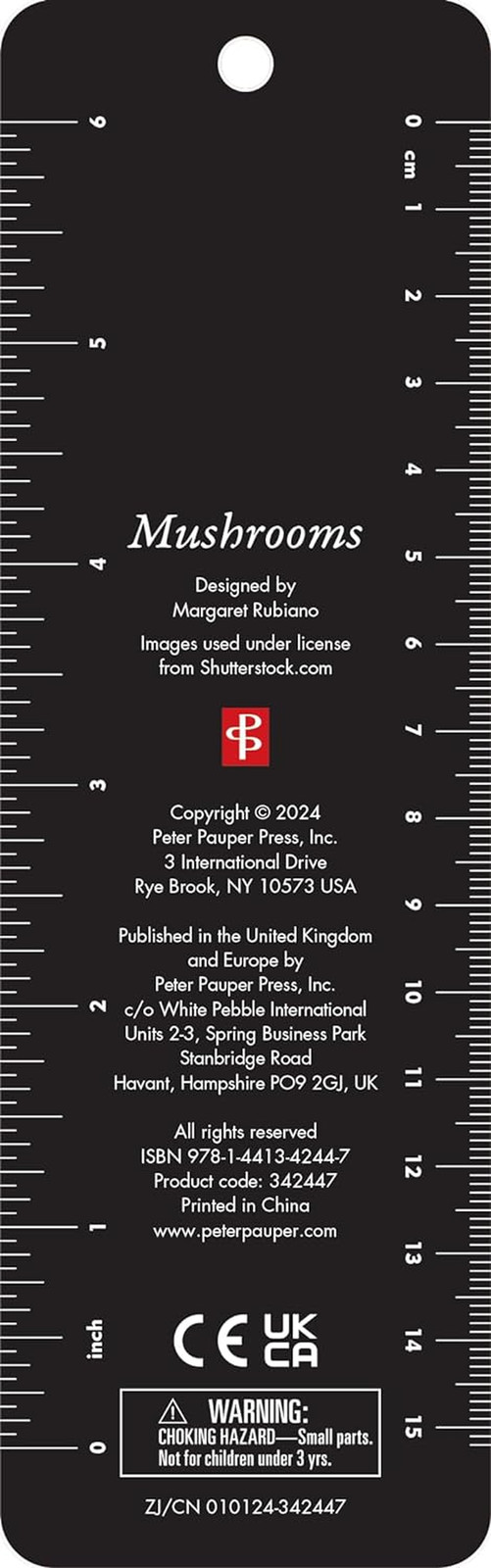 PETER PAUPER PRESS Mushrooms Beaded Bookmark [Paperback] Peter Pauper Press