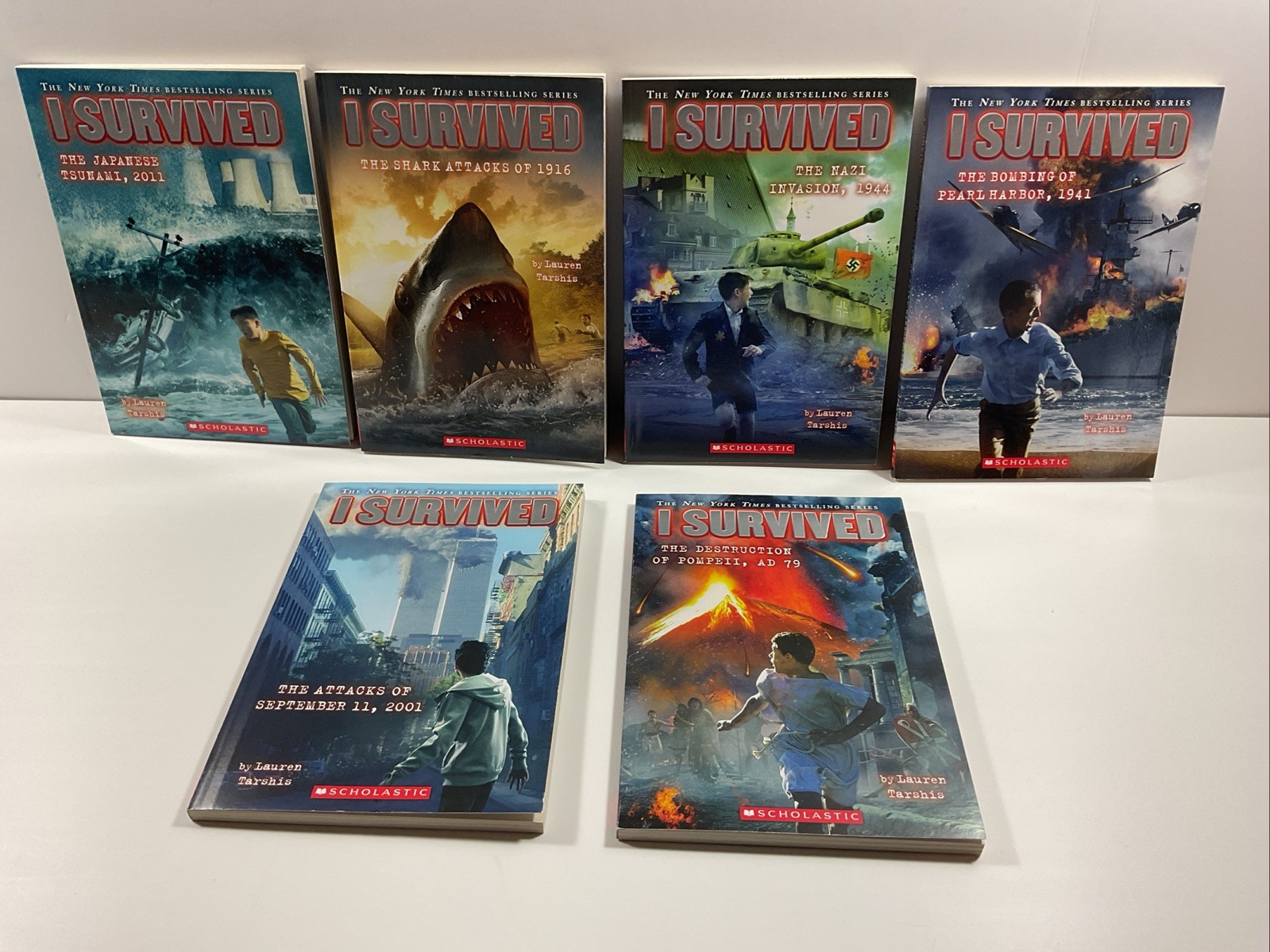 Boxed sets grades 2-4 Lot of 14 I Survived 1-10 PB Jurassic World 1-4 HC