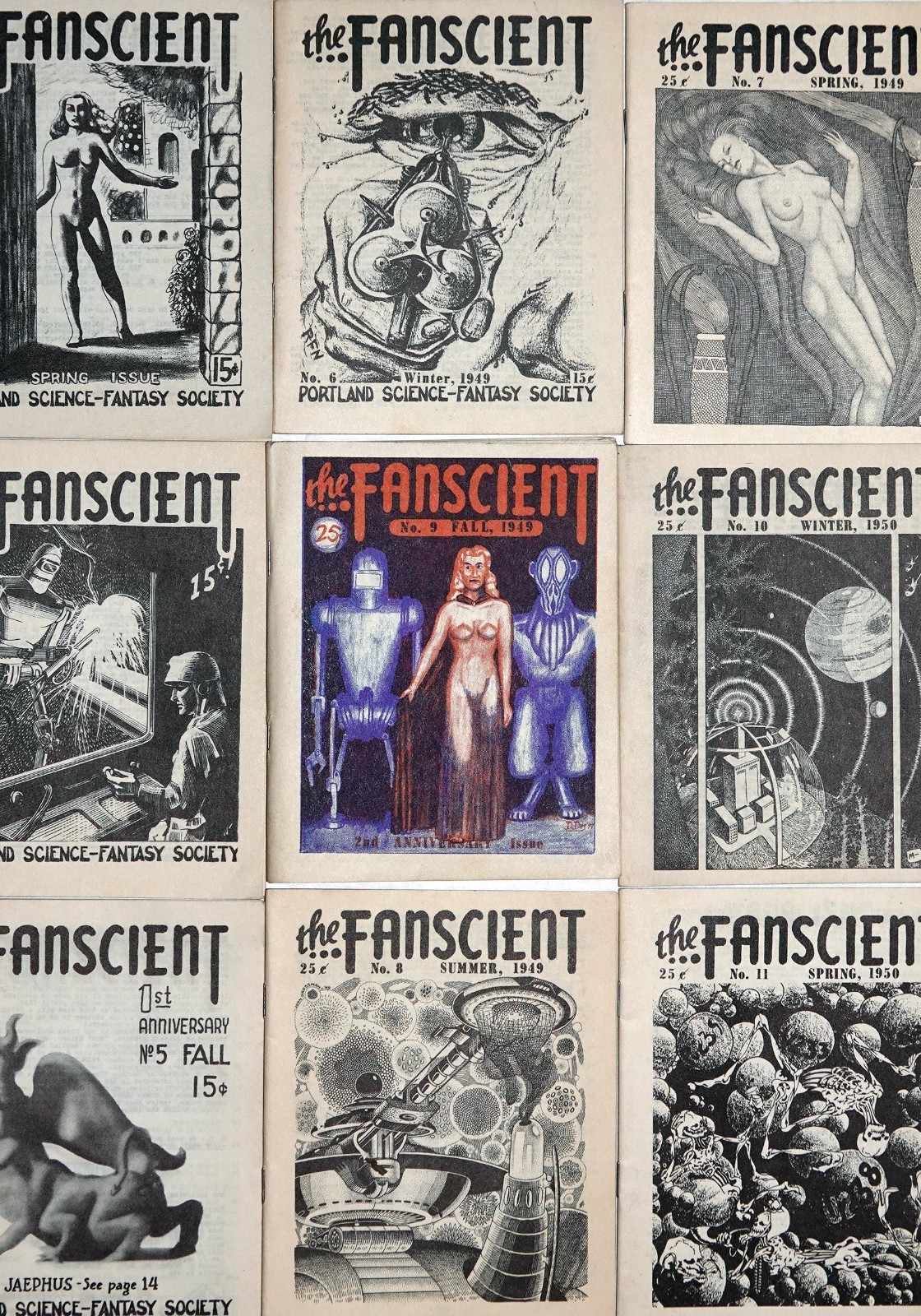 THE FANSCIENT science fiction magazine. 1947-51 complete run on CD/USB (fanzine)
