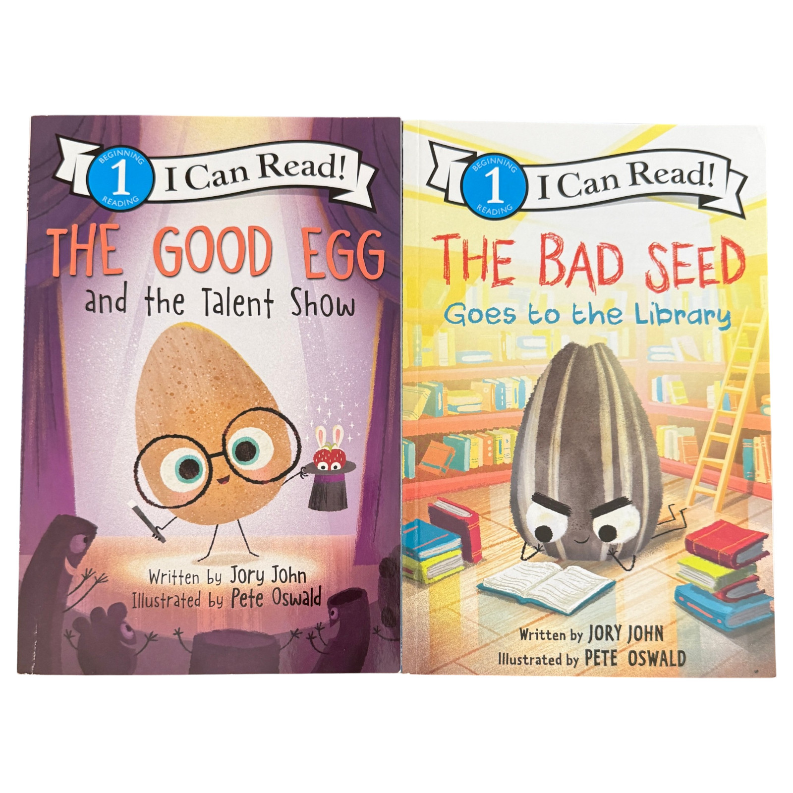 Jory John Book Lot 4 Cool Bean Bad Seed Good Egg Food Group Talent Show Library