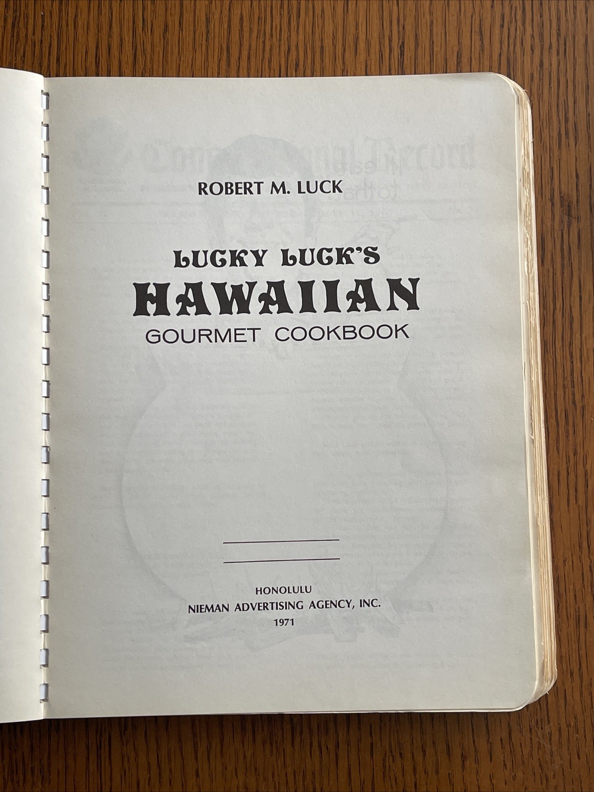 Lucky Luck’s Hawaiian Gourmet Cookbook 1971 1st Print 332 Pages + 2 More Books