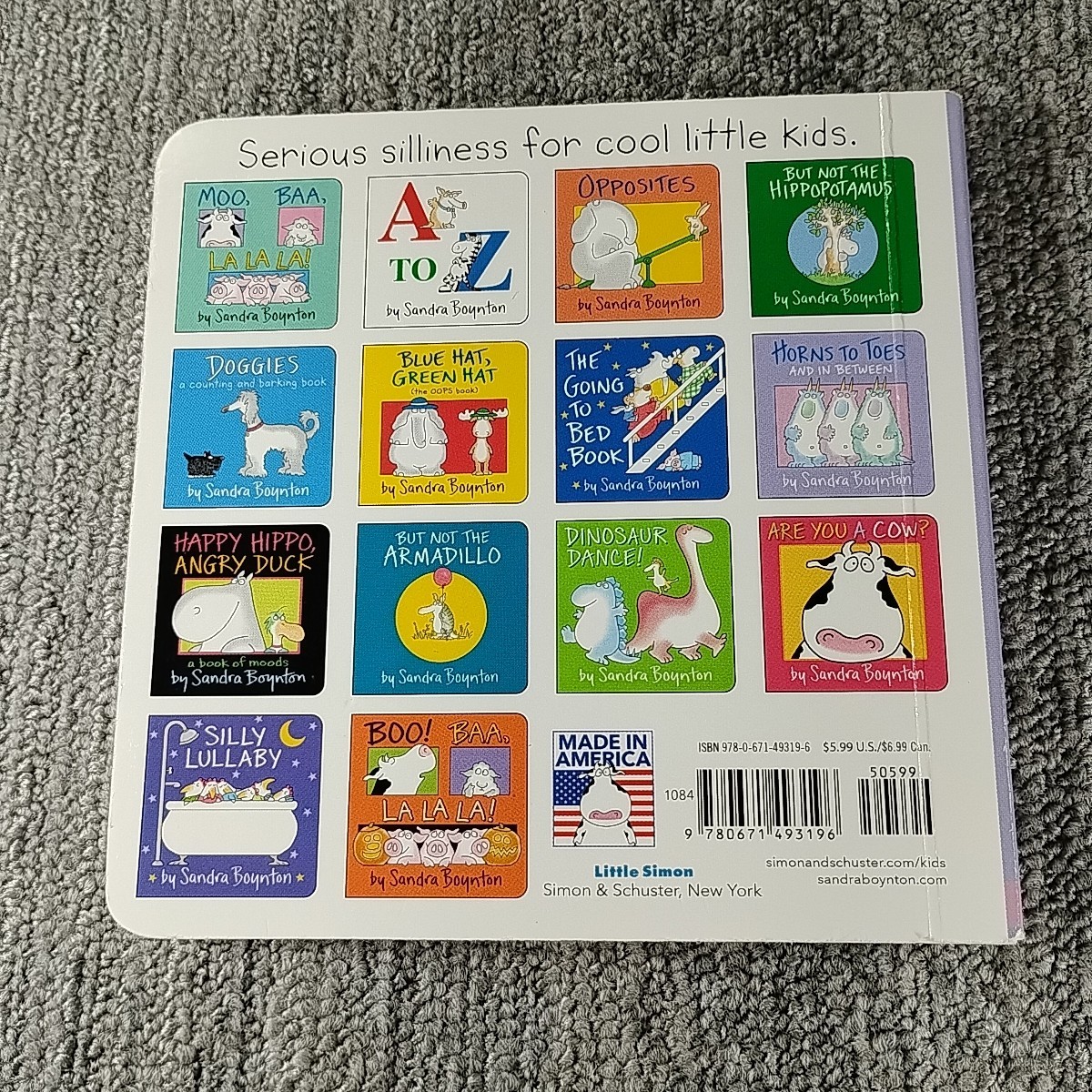 Sandra Boynton Doggies Hippo Duck Horns Moo Baa Dinosaur Eek 8 Board Book Lot