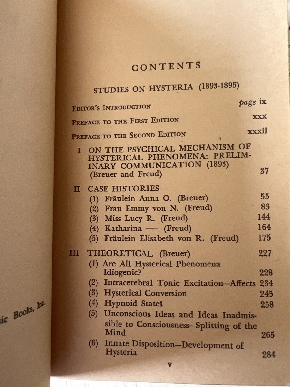Vintage Freud Psychology 4-Book Lot: Dreams, Psychoanalysis & Hysteria Paperback