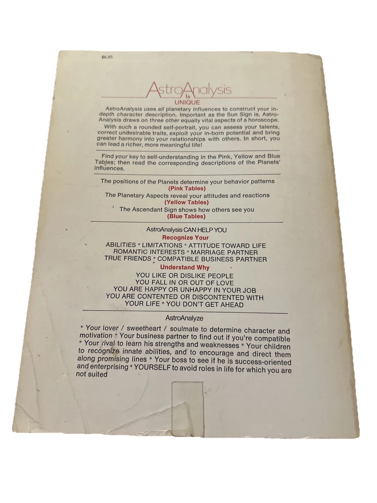 RARE American Astro Analysis Institute Sagittarius Horoscope Book 360 Pages