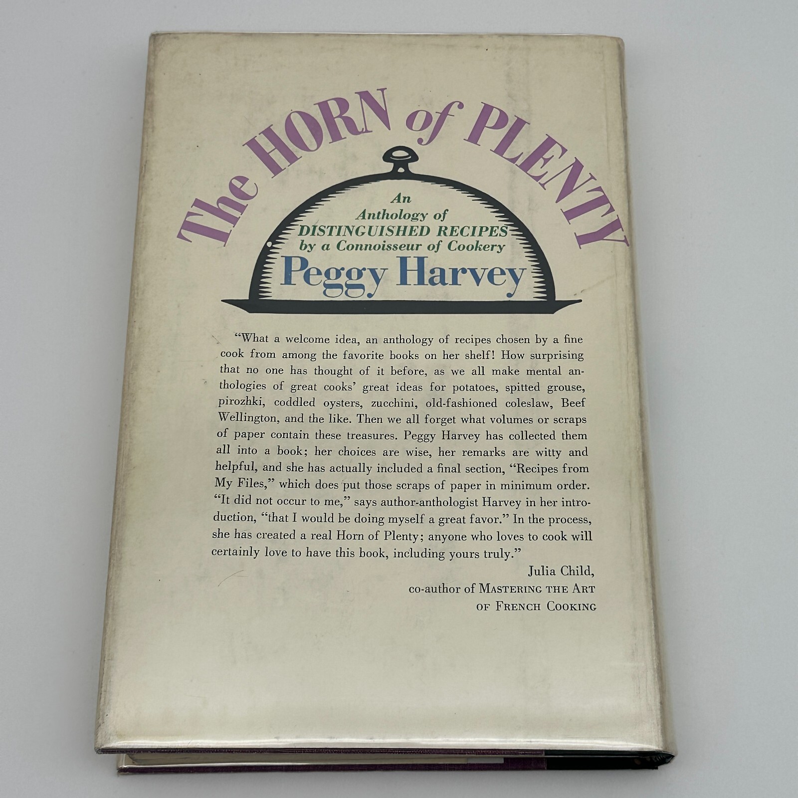 1964 Horn of Plenty Peggy Harvey First Edition Cookbook with Julia Child Blurb
