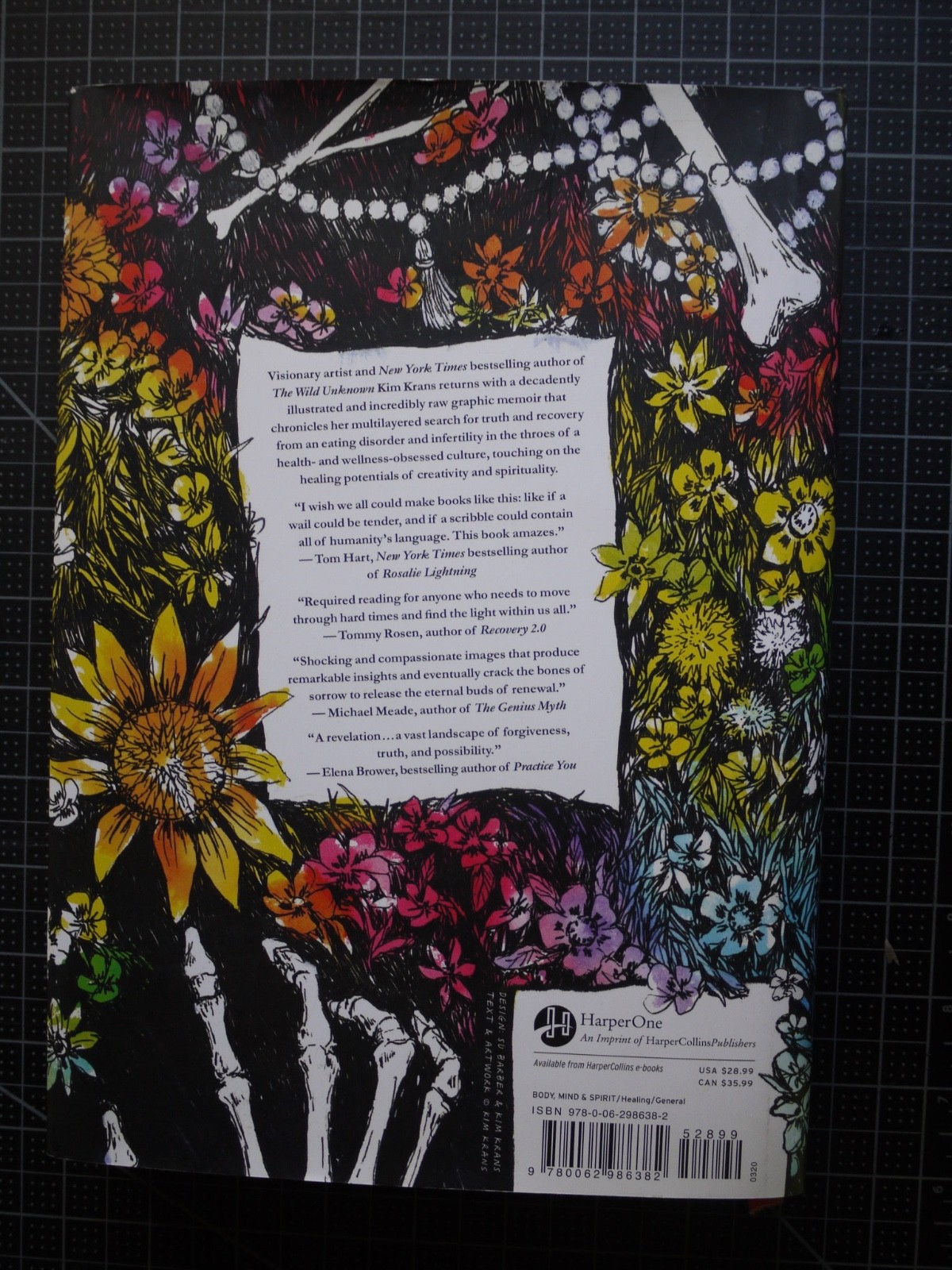 Blossoms and Bones: Drawing a Life Back Together by Kim Krans 1st ED/Pr Hdcover