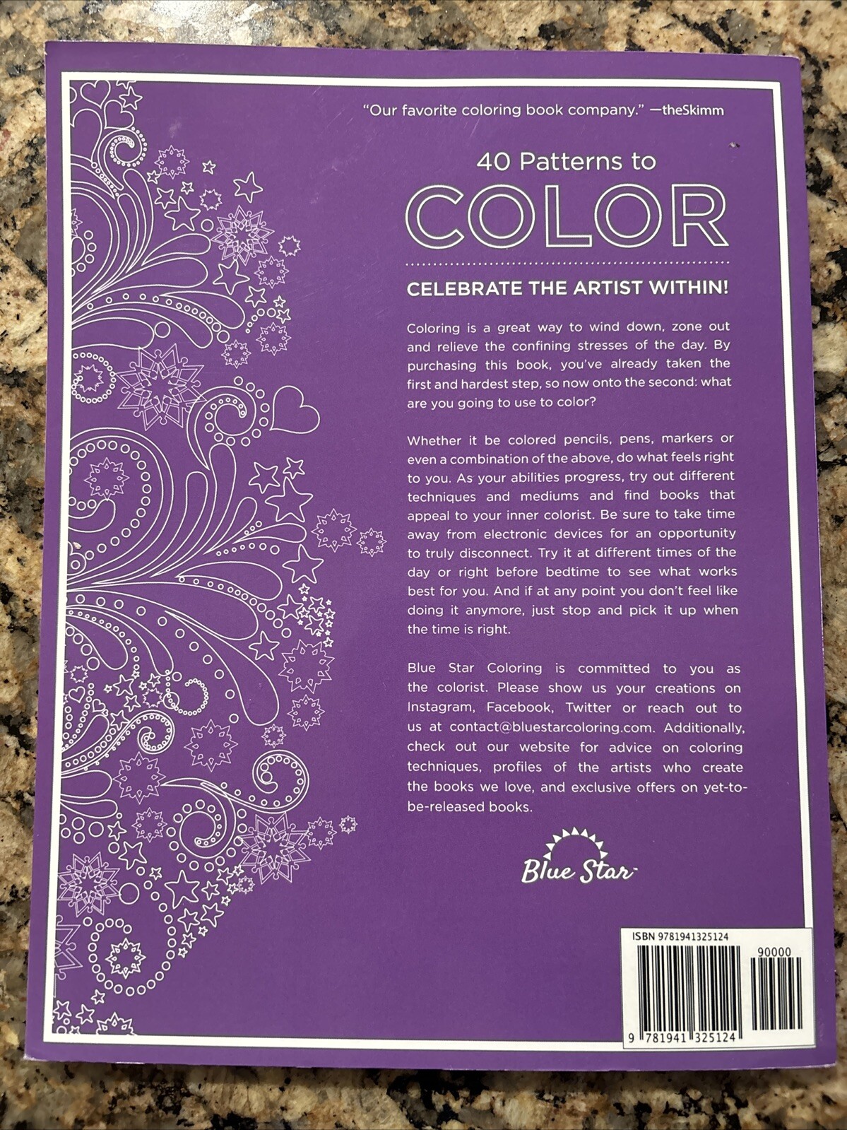 Adult Coloring Book : Stress Relieving Patterns by Blue Star Coloring Staff…