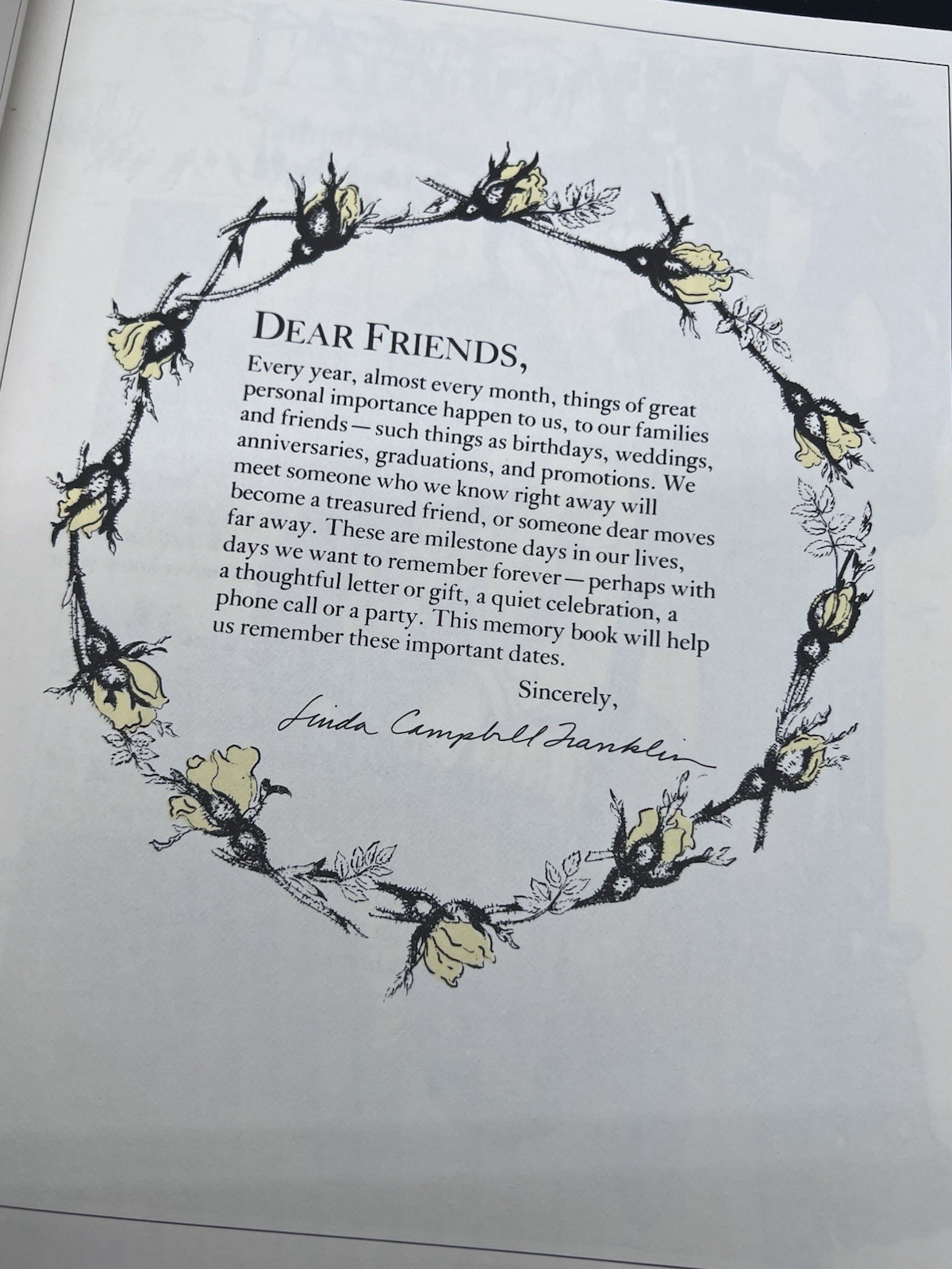 An Old Fashioned Keepbook A Birthday Book Dates to Remember Forever – VINTAGE