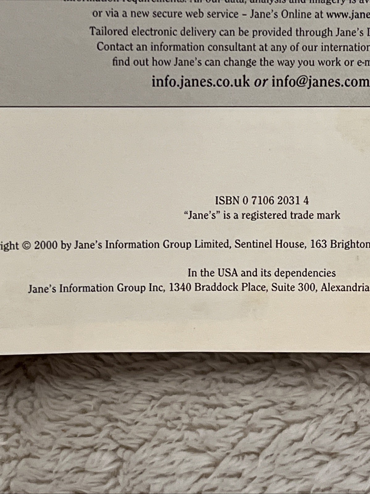 Jane’s Space Directory 2000-2001 16th Edition Former Library Reference Book