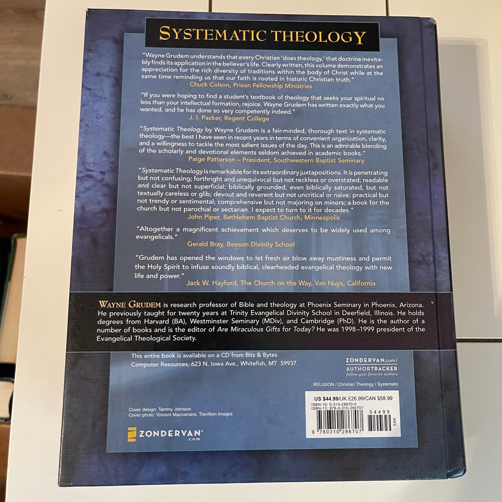 Systematic Theology Wayne Grudem Hardcover Biblical Doctrine Zondervan 1994