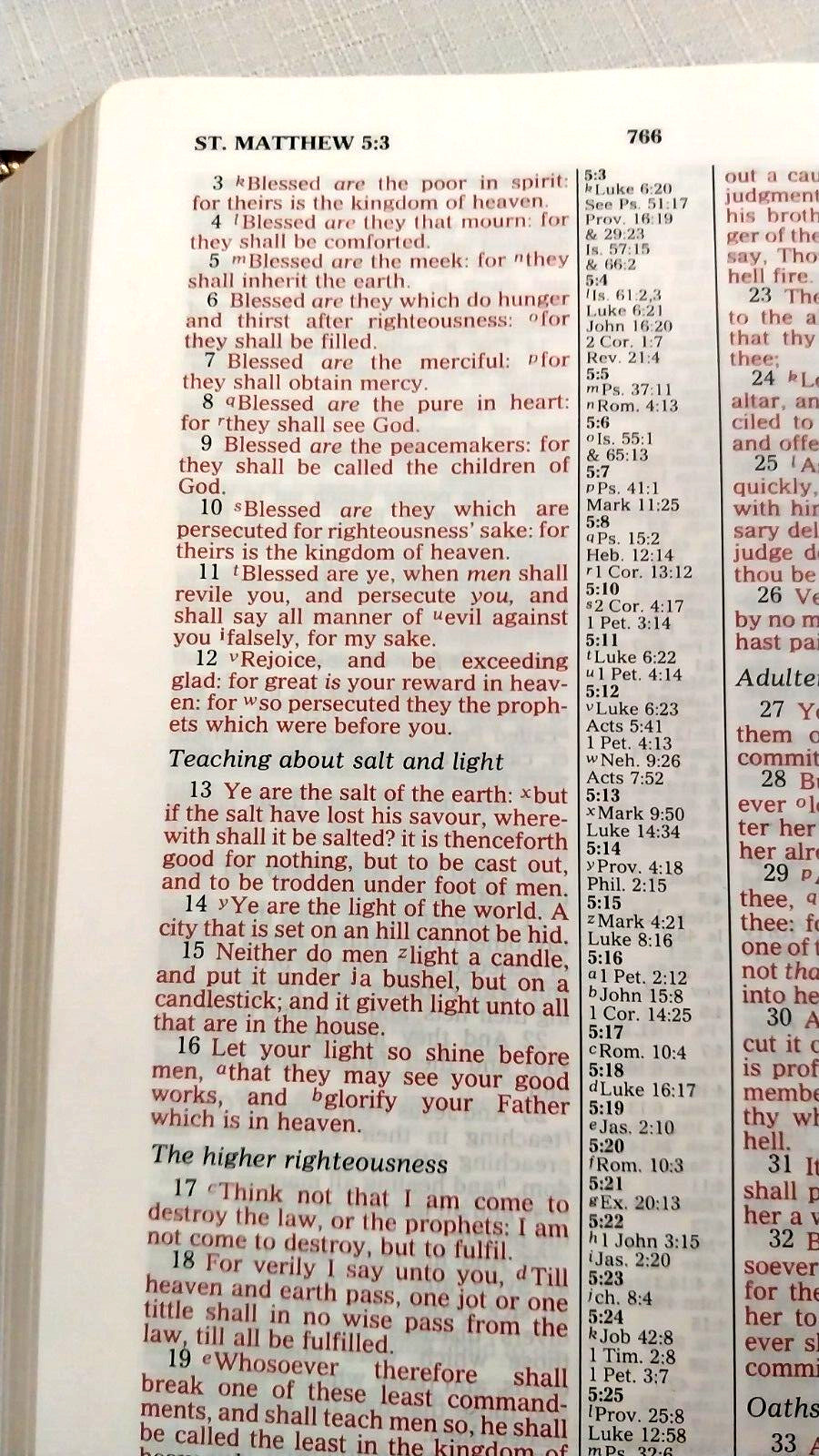 New,Indexed KJV Center Column Reference Bible, Burgundy Leather, RED LETTER,wBox