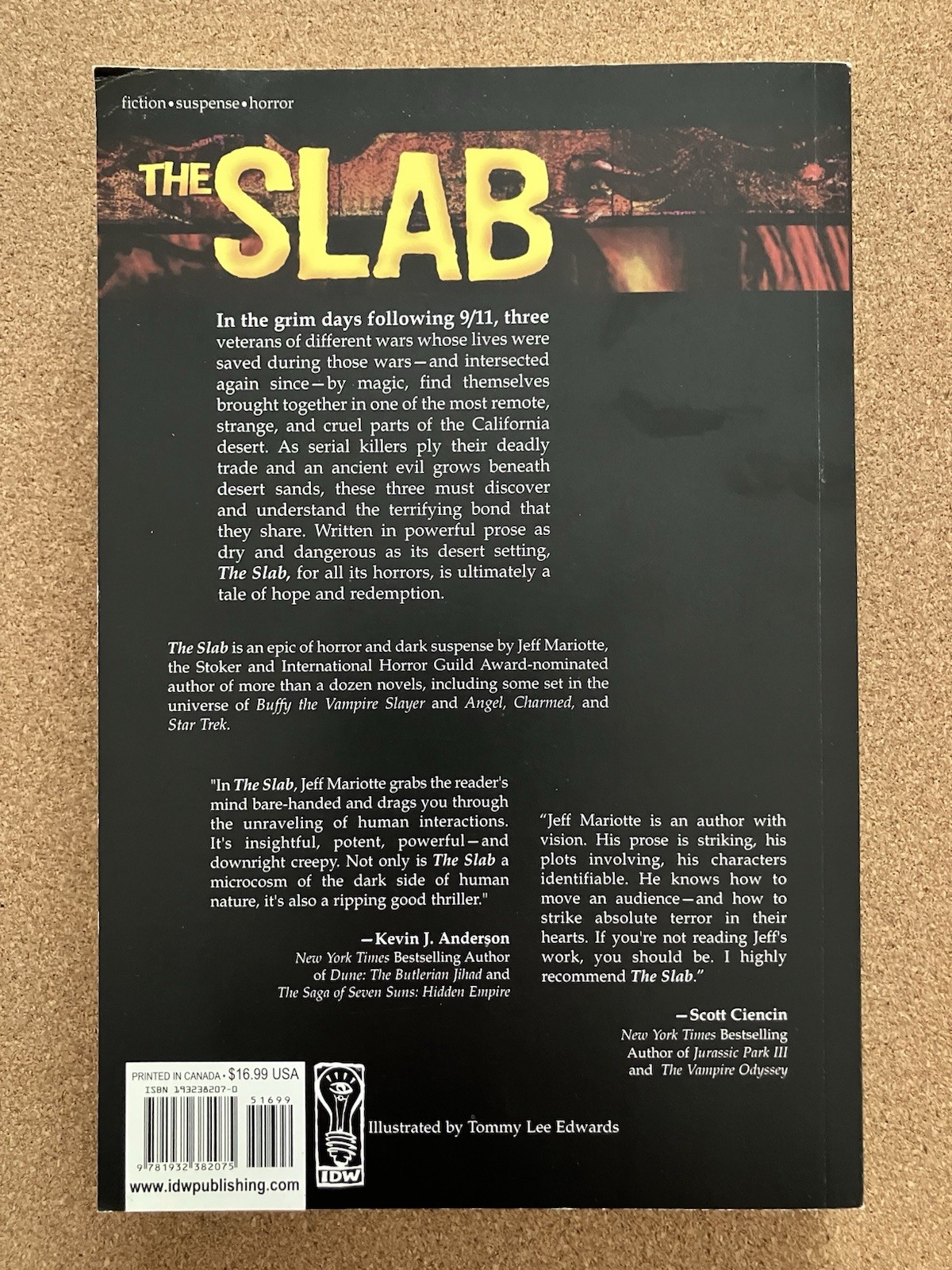 The Slab by Mariotte, Jeff Unread Trade Paperback First Edition