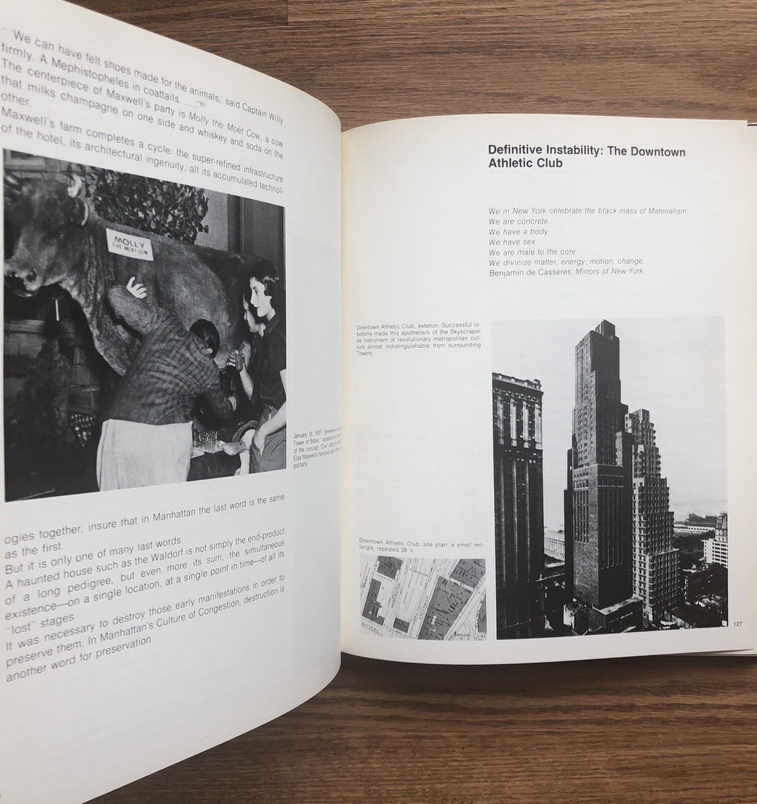 SIGNED REM KOOLHAAS! DELIRIOUS NEW YORK (Original Hardcover with Dust Jacket)