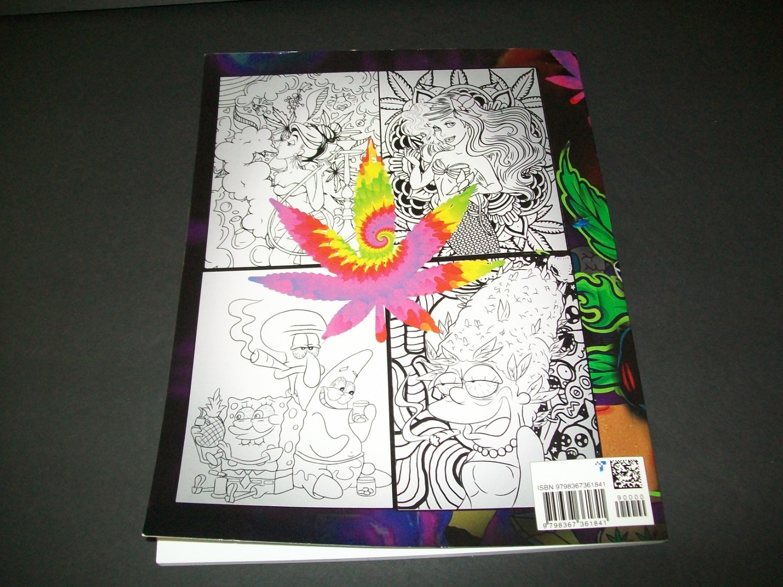 90’s Cartoon Stoner ADULT Coloring Book Paperback Made in USA 2023