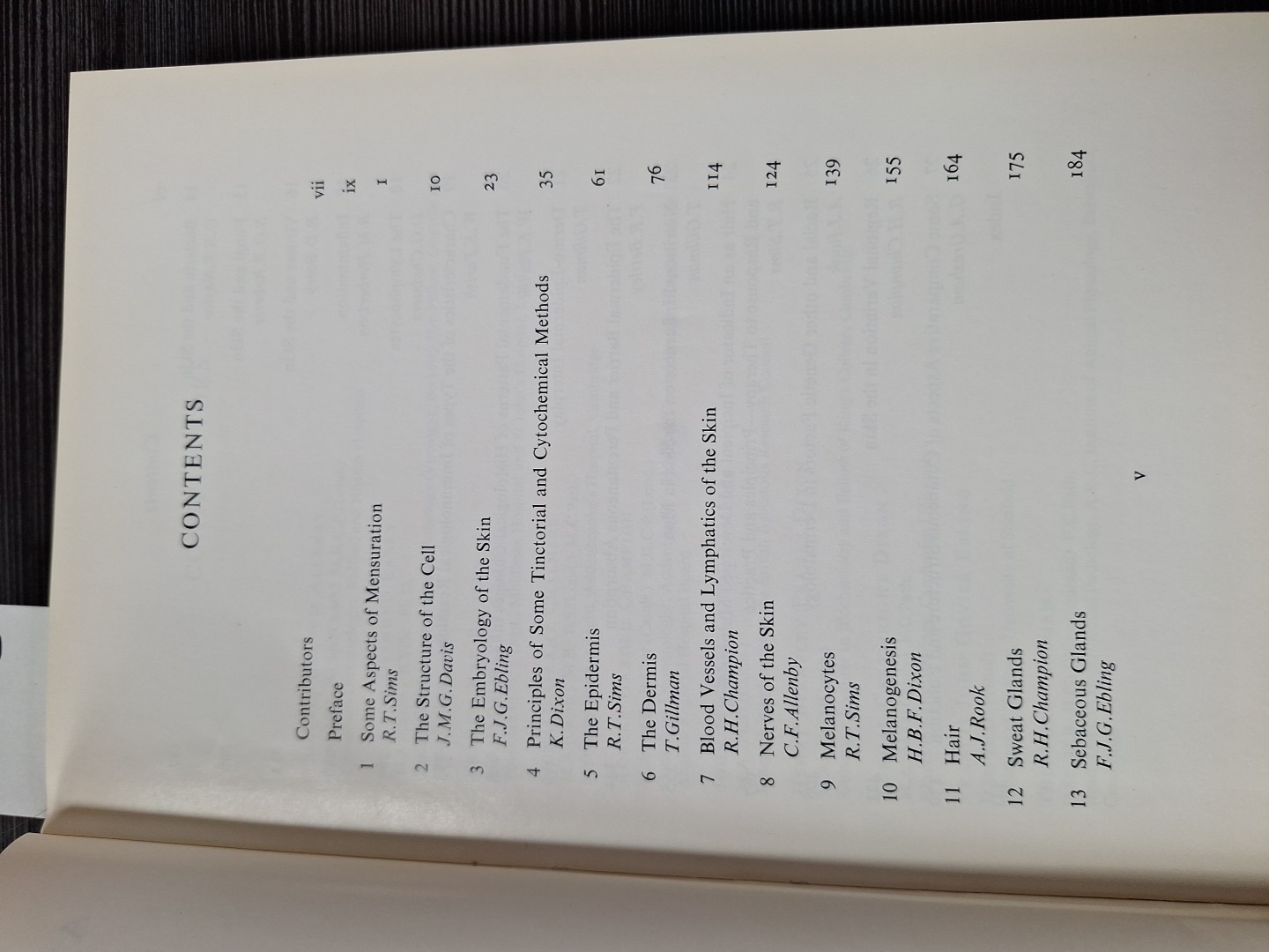 An introduction to the biology of the skin; by Champion-Gillman-Rook-Sims 1970