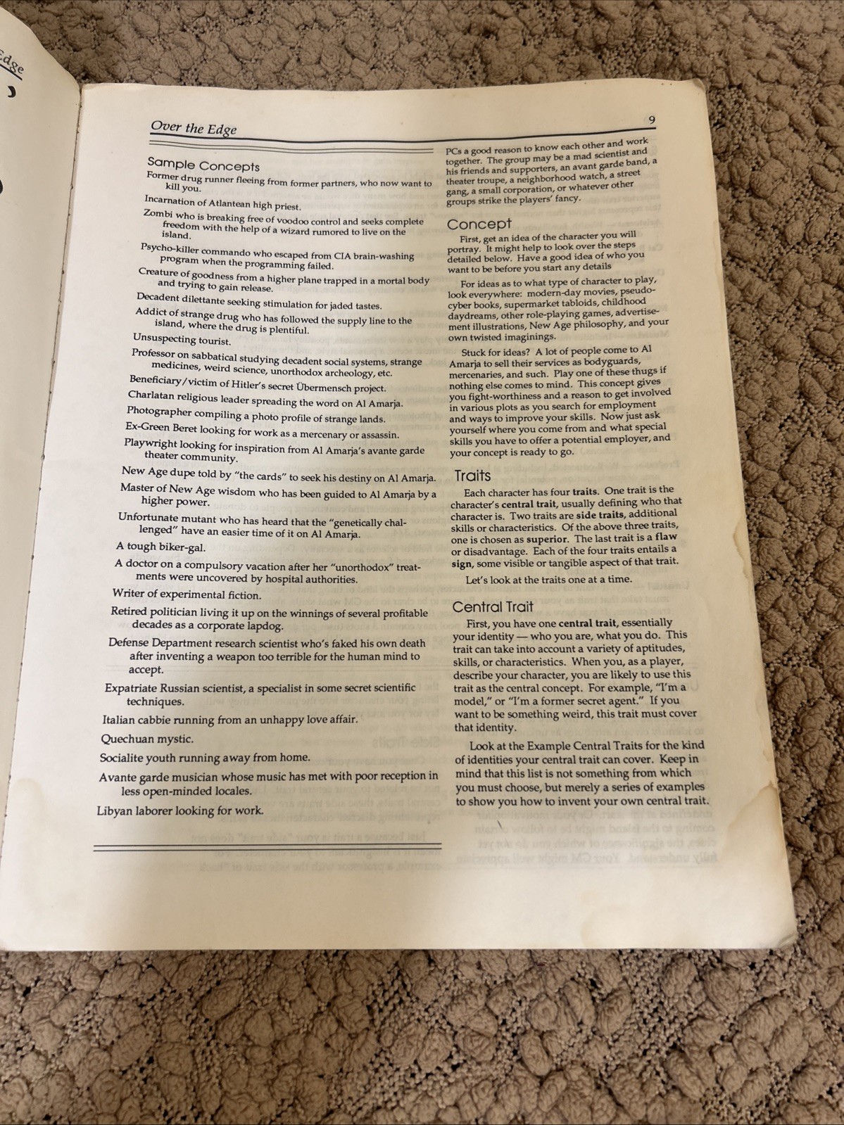 Atlas Games AG 2000 Jonathan TweetOver the Edge: Psychosurreal Roleplaying