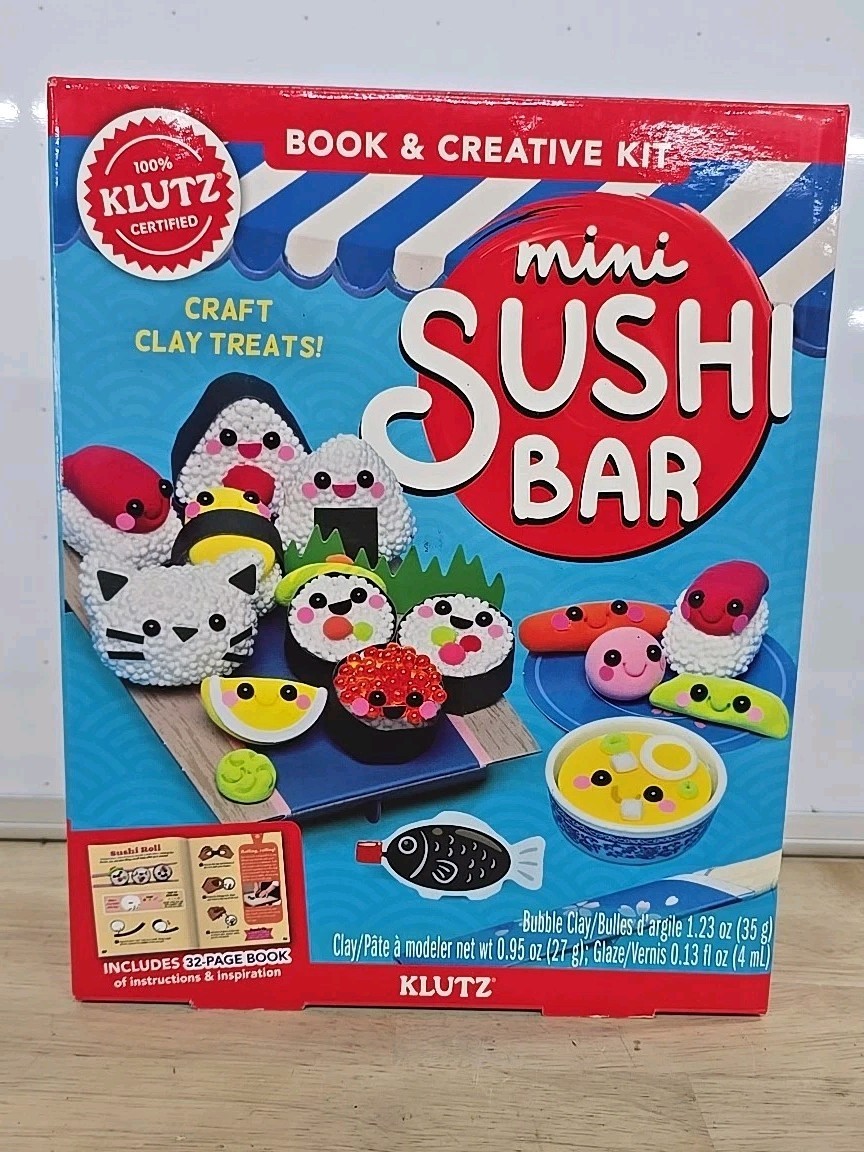 Klutz Mini Sushi Bar HARDCOVER – 2021 by Editors of Klutz