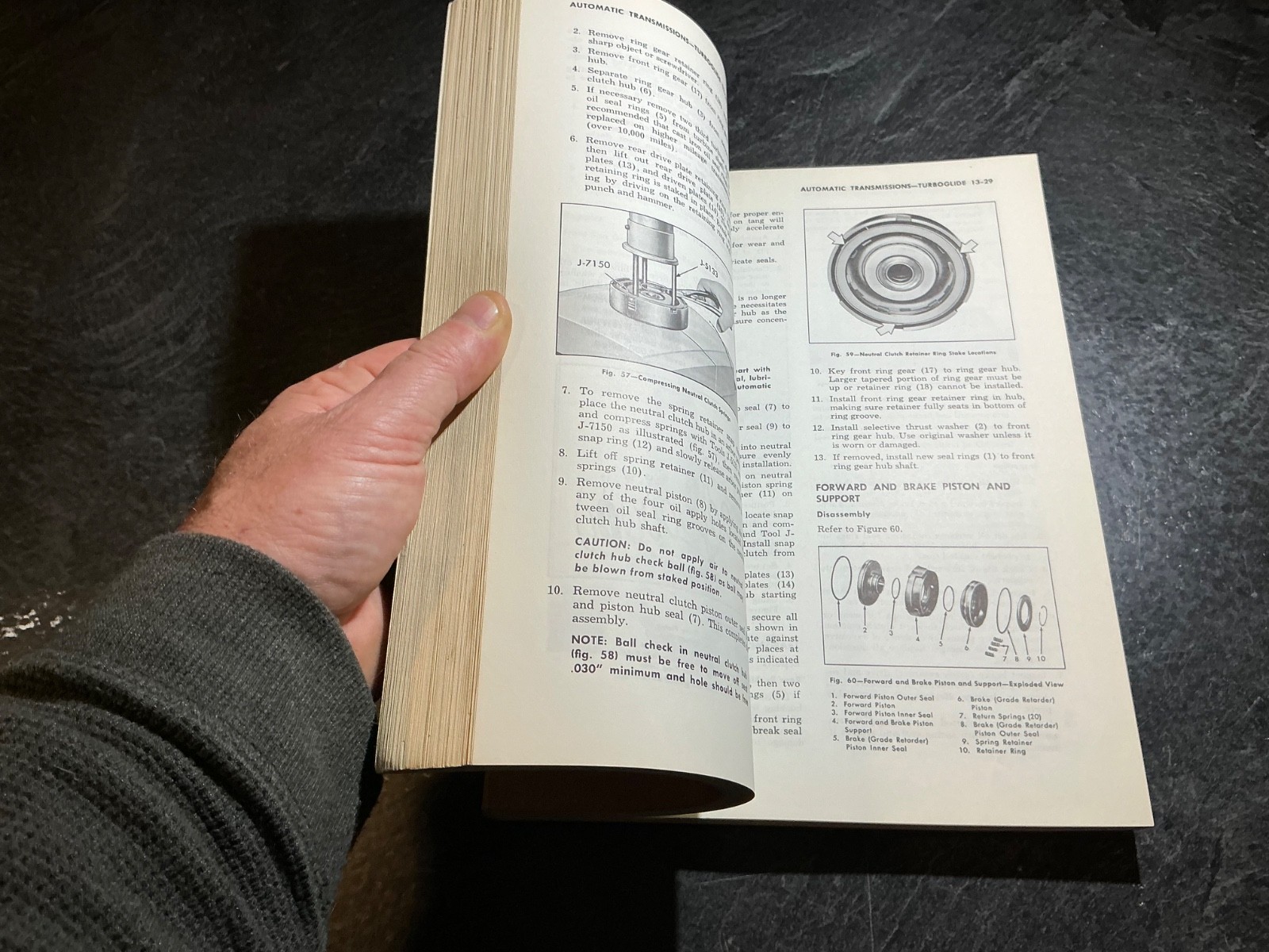 1959 Pontiac 7000 Series Maintenance Manual Parisienne Laurentian Strato-Chief