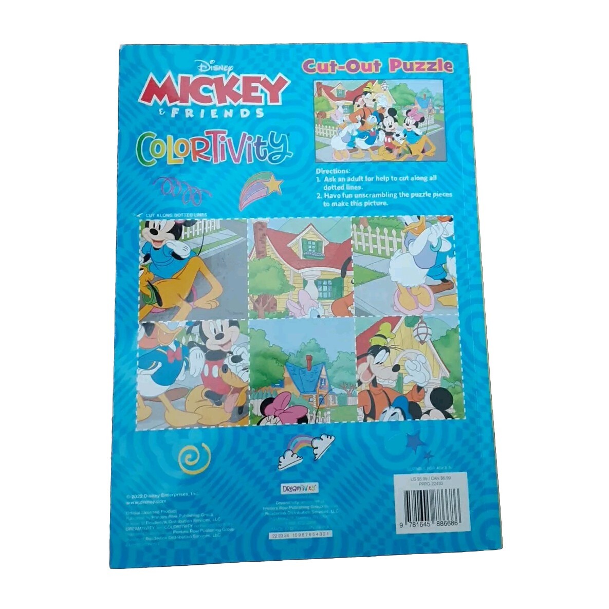 Disney Mickey Friends Colortivity Book for Kids – Fun With My Pals