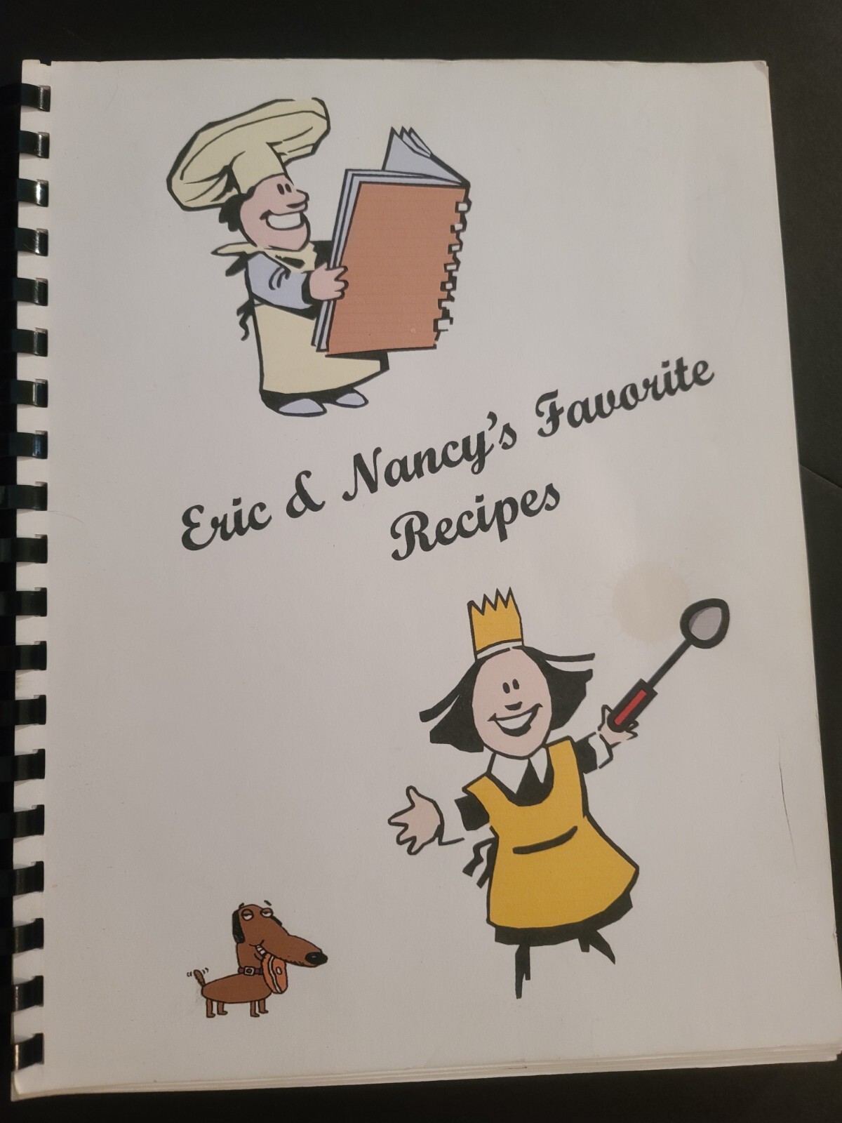 Eric & Nancy’s Favorite Recipes Cookbook 74 Pages