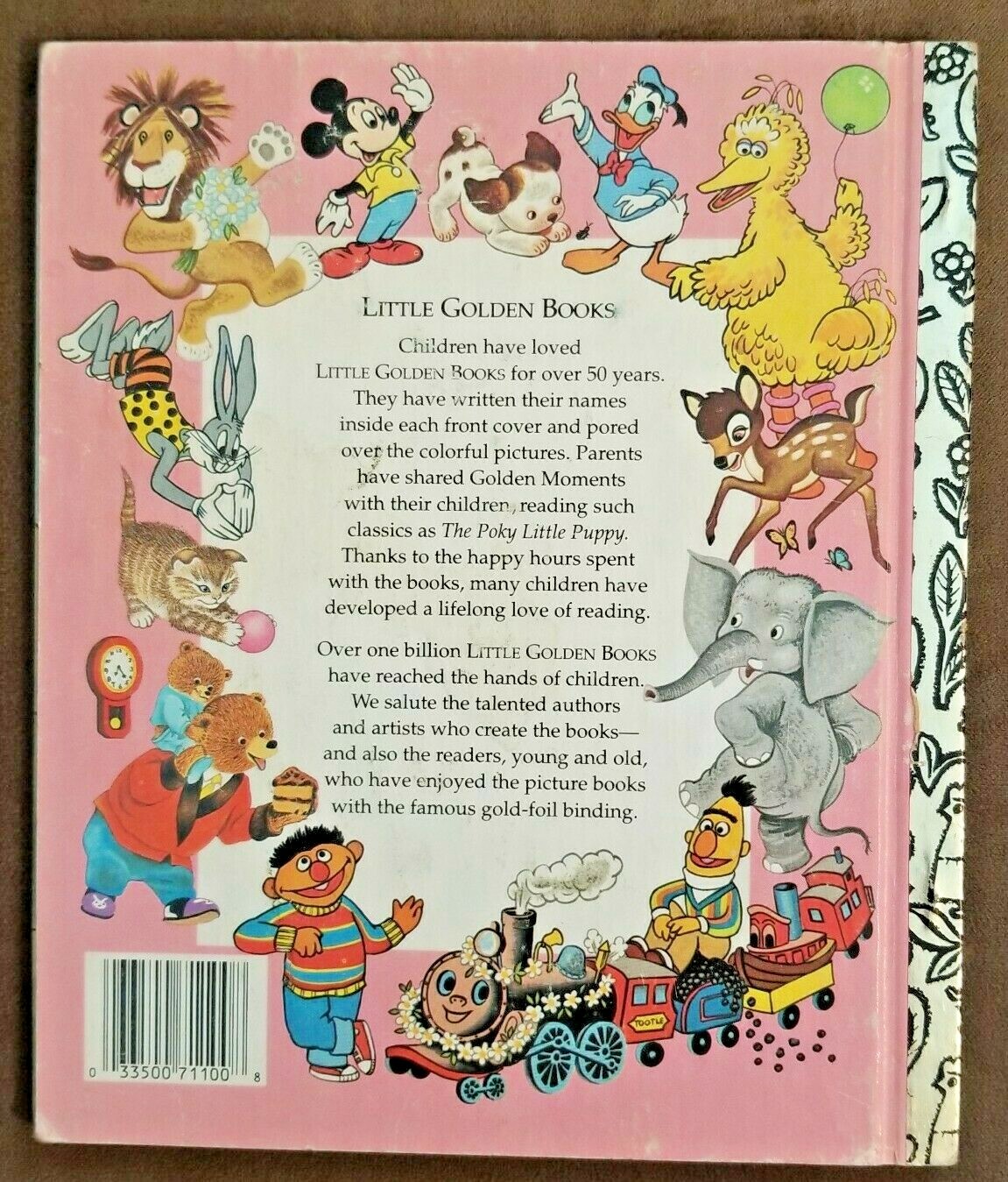 Lot of 5 Walt Disney’s Little Golden Books Vintage 1978-1991 Hardcover Ephemera