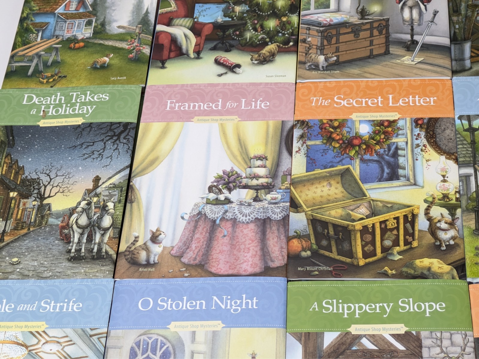 Antique Shop Mysteries Hardcover Lot of 22 Book Set w/Dustcovers GREAT SHAPE!