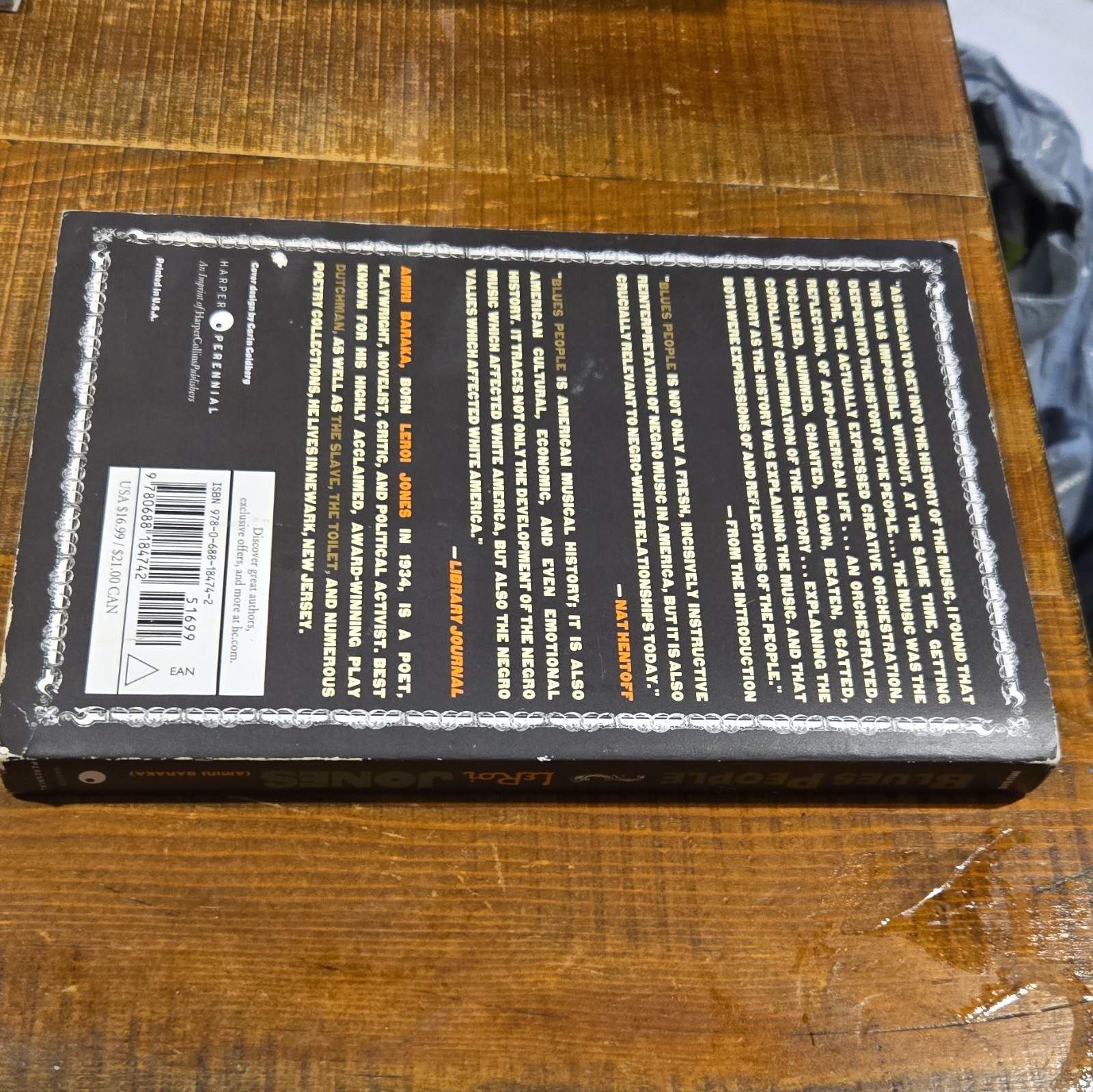 LeRoi Jones Blues People: Negro Music in White America 1999 TPB New Intro