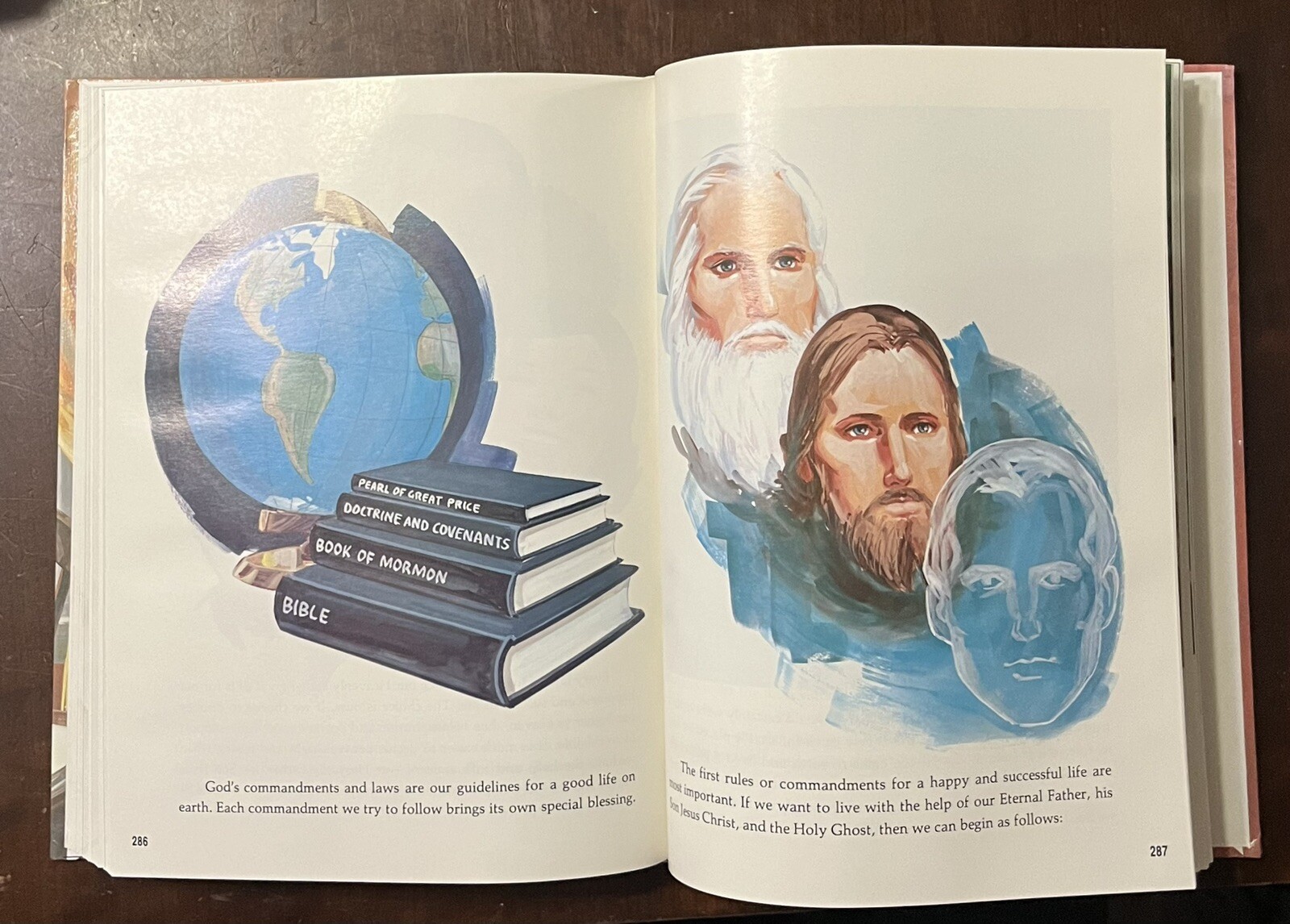 Illustrated Articles of Faith 1987 LDS Mormon RARE Single Volume 323 Pages