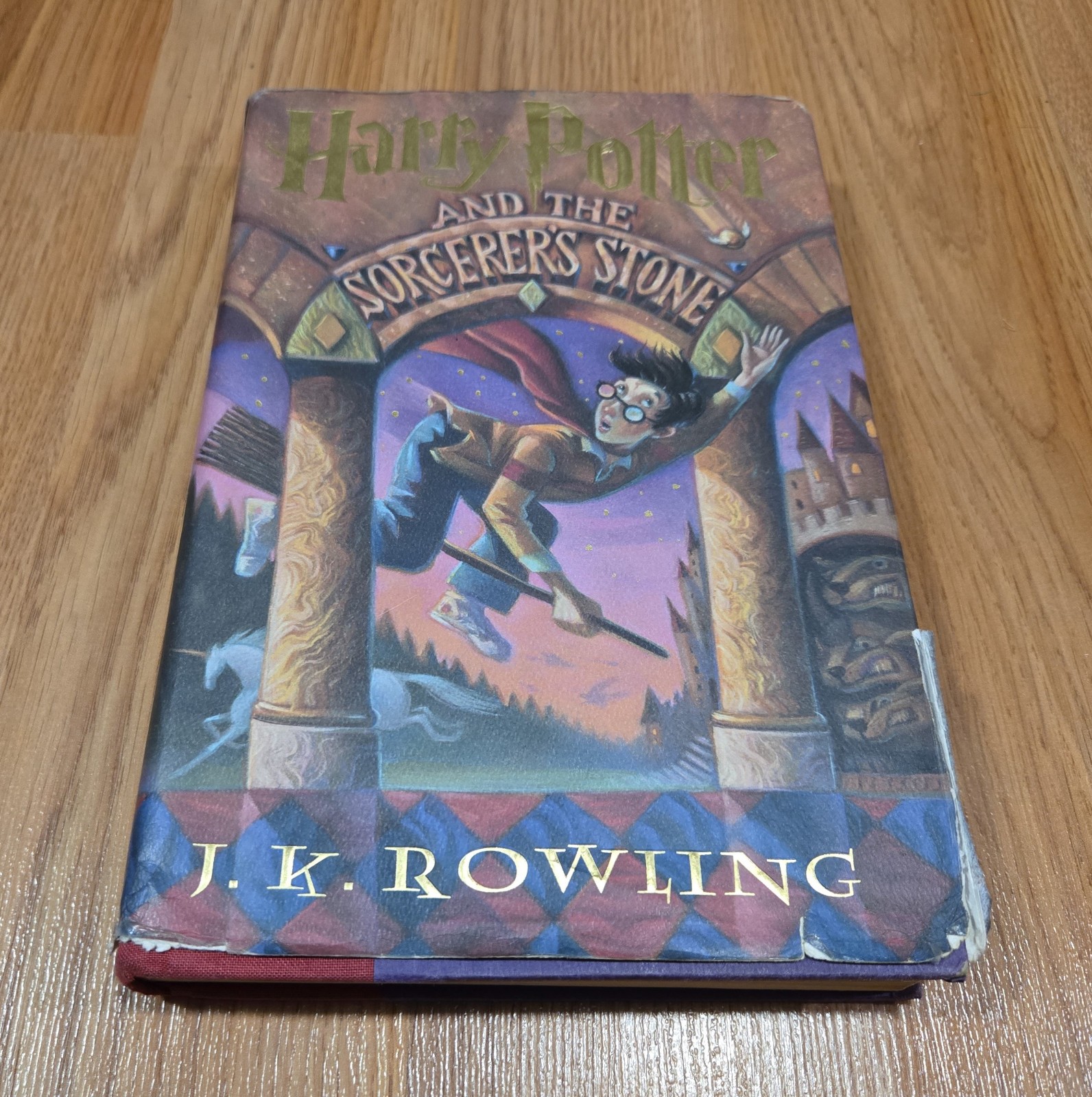 Harry Potter & the Sorcerer’s Stone HC DJ 1st First J K Rowling 1998 Scholastic