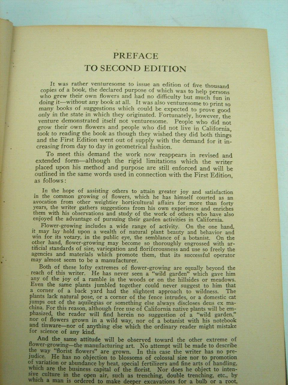 California Garden Flowers by Edward Wickson 1923 Second Edition 255 Pages