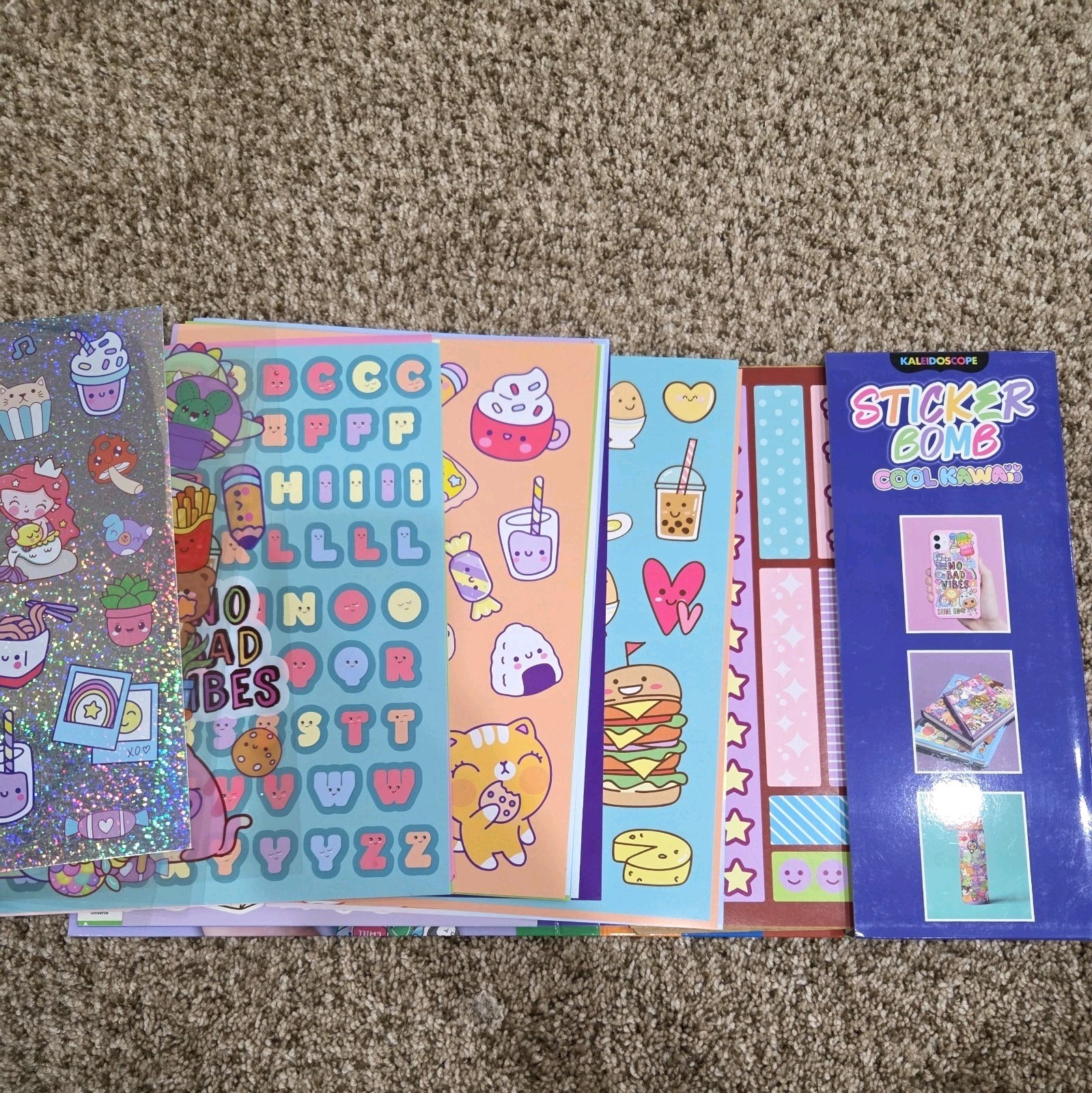 Kaliedoscope (Hinkler) Sticker Bomb “Cool Kawaii” (Hard Cover) Stickers + Book